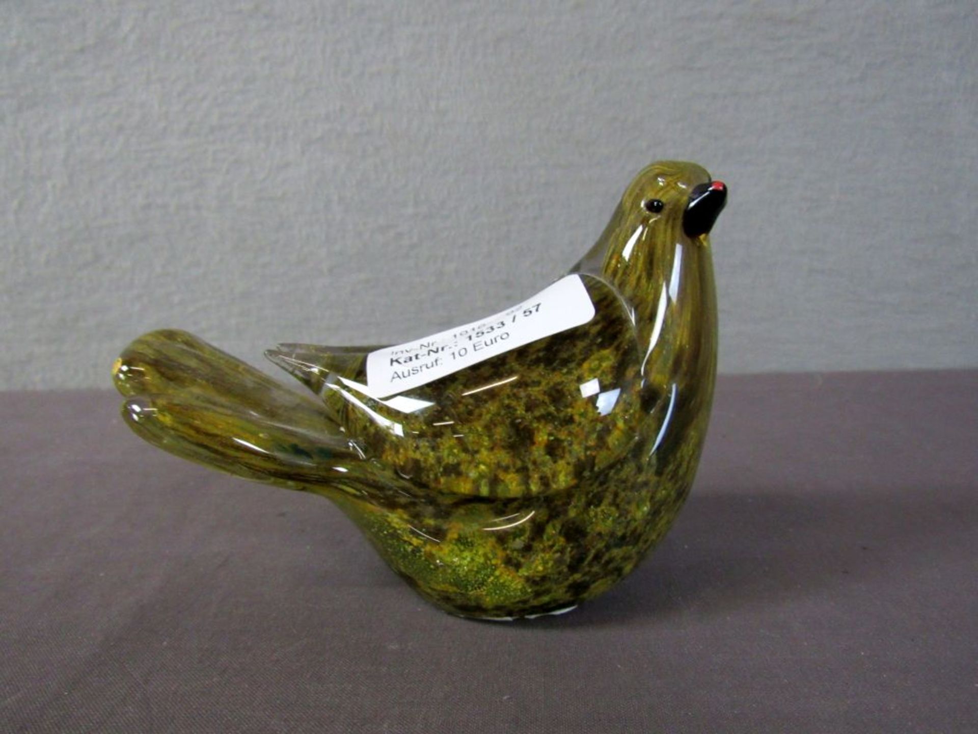 Glasskulptur Vogel 14,5cm lang evtl
