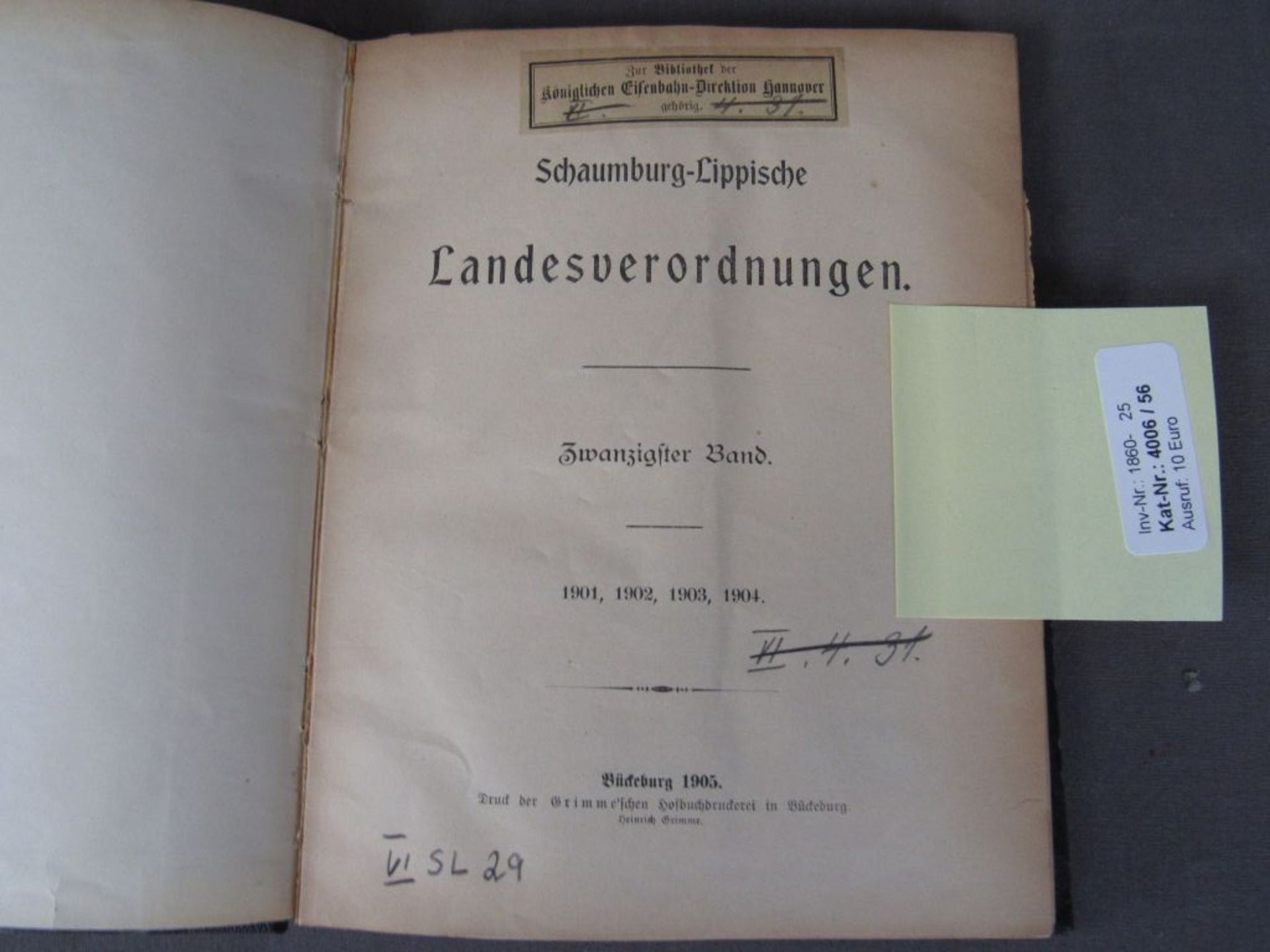 Antikes Buch Landesverordnung - Bild 2 aus 5