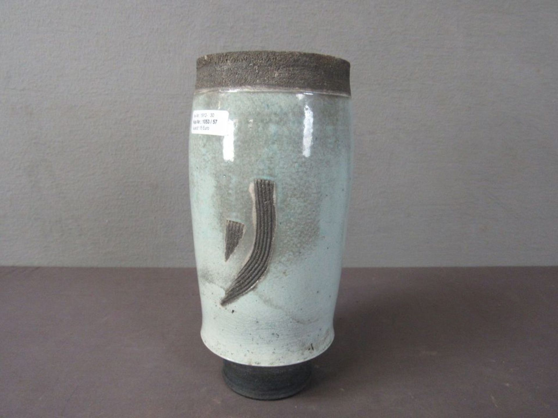 Große Studio Keramik Vase Raku