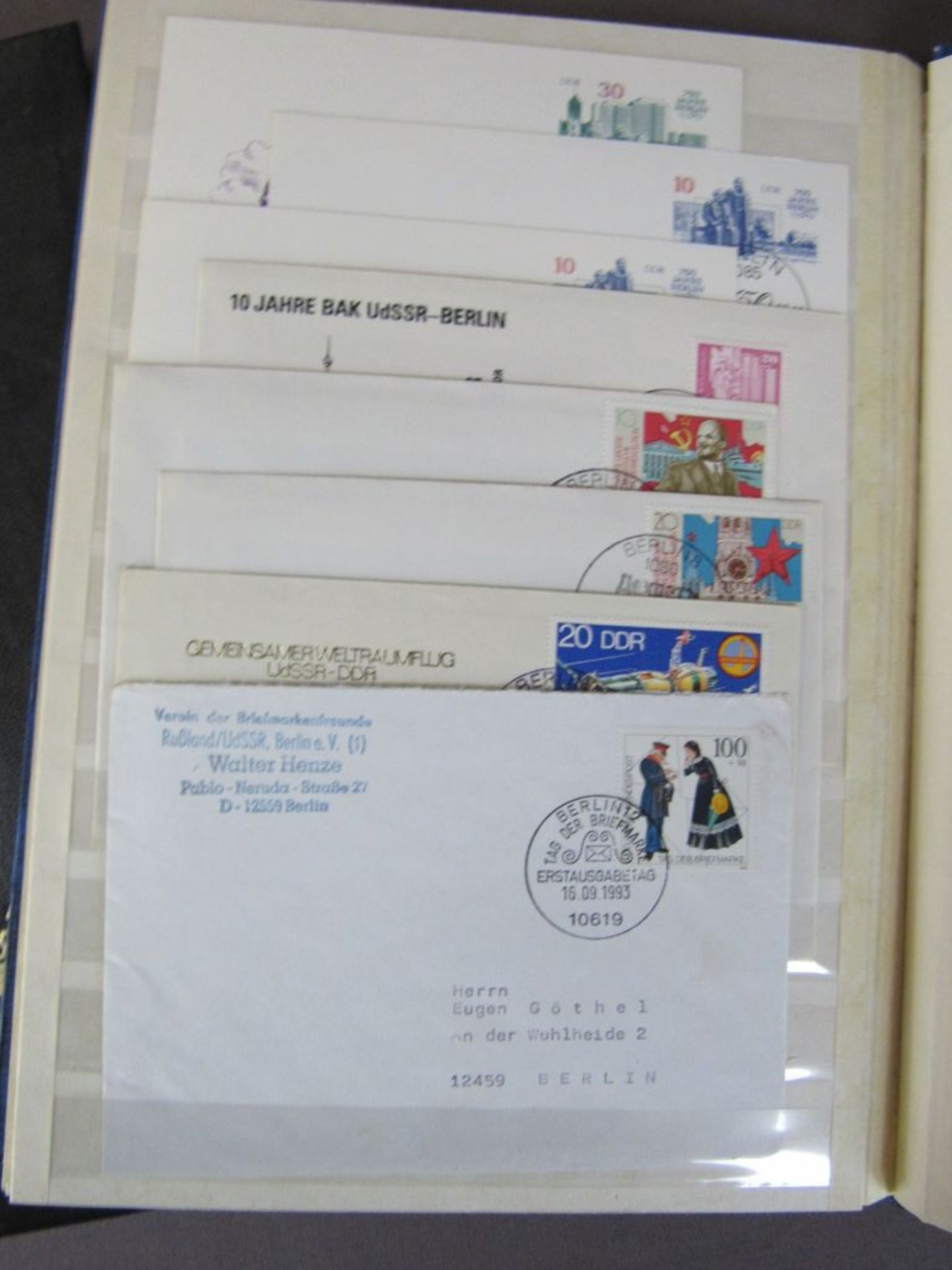 Karton Briefmarken alle - Image 8 of 9