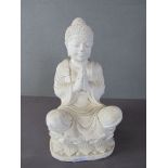 Buddha sitzend Sandstein fein