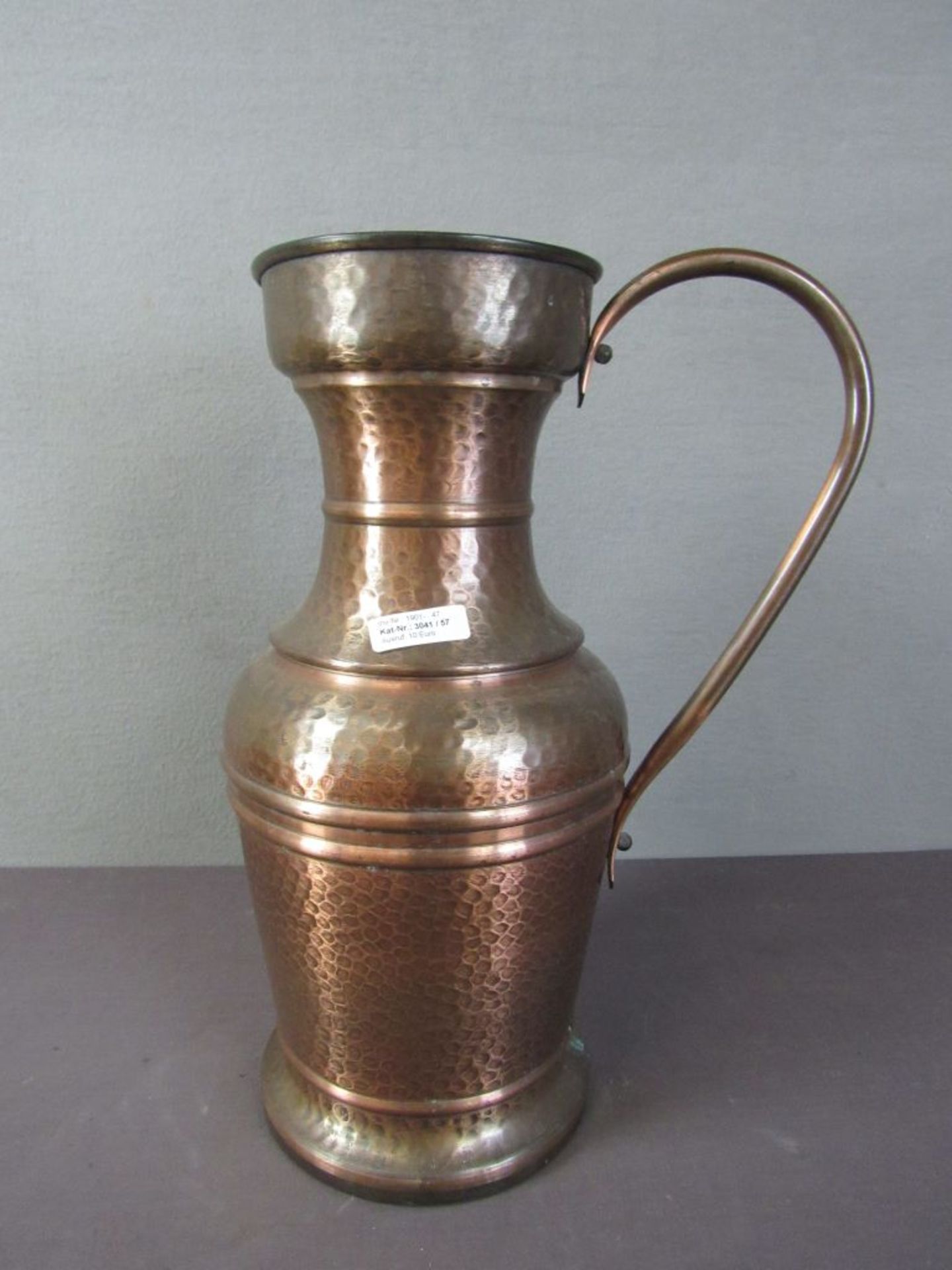 Große Bodenvase 60er Jahre Kupfer 52cm