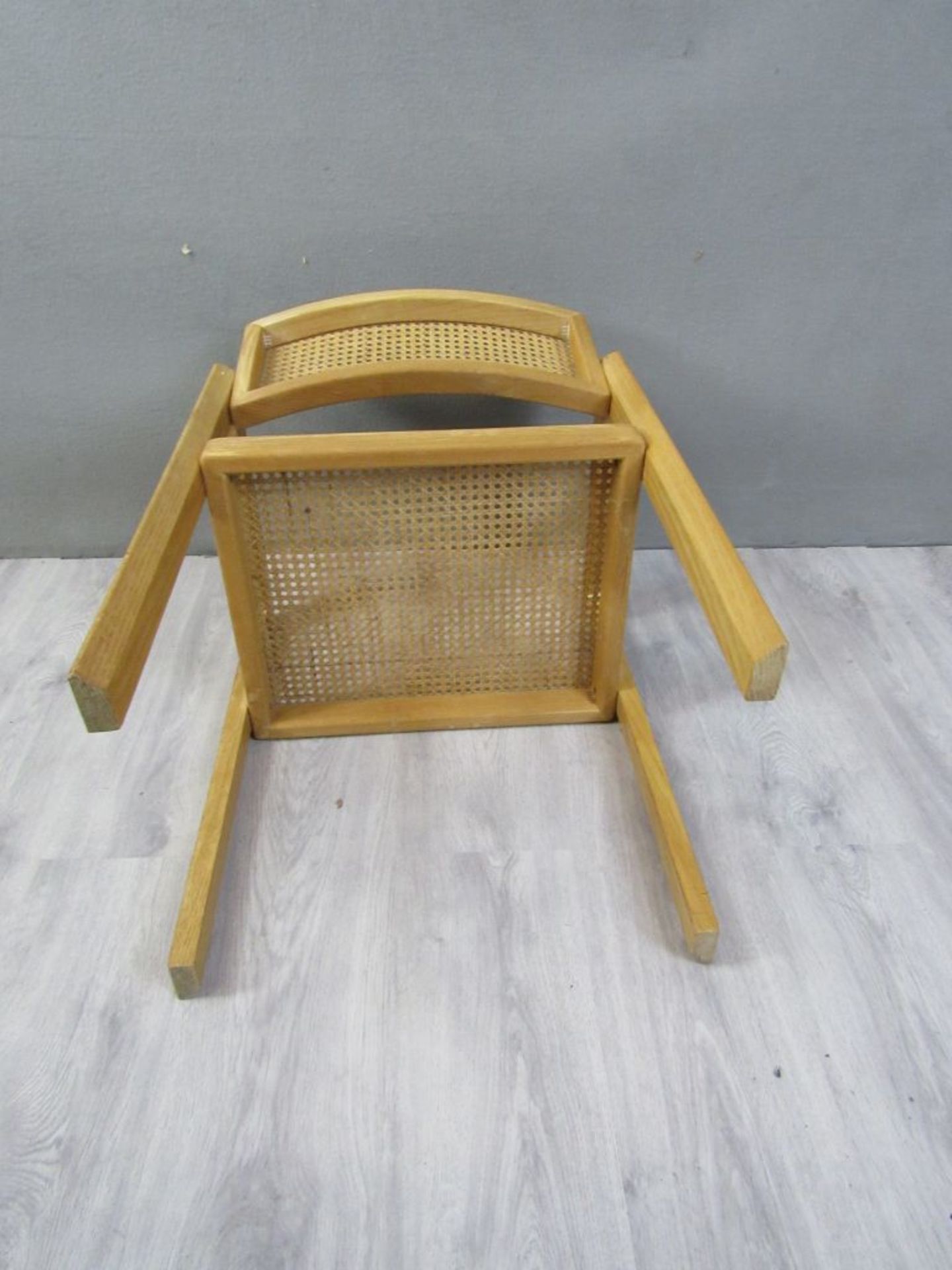 Moderner Stuhl mit Wiener Geflecht - Bild 7 aus 7