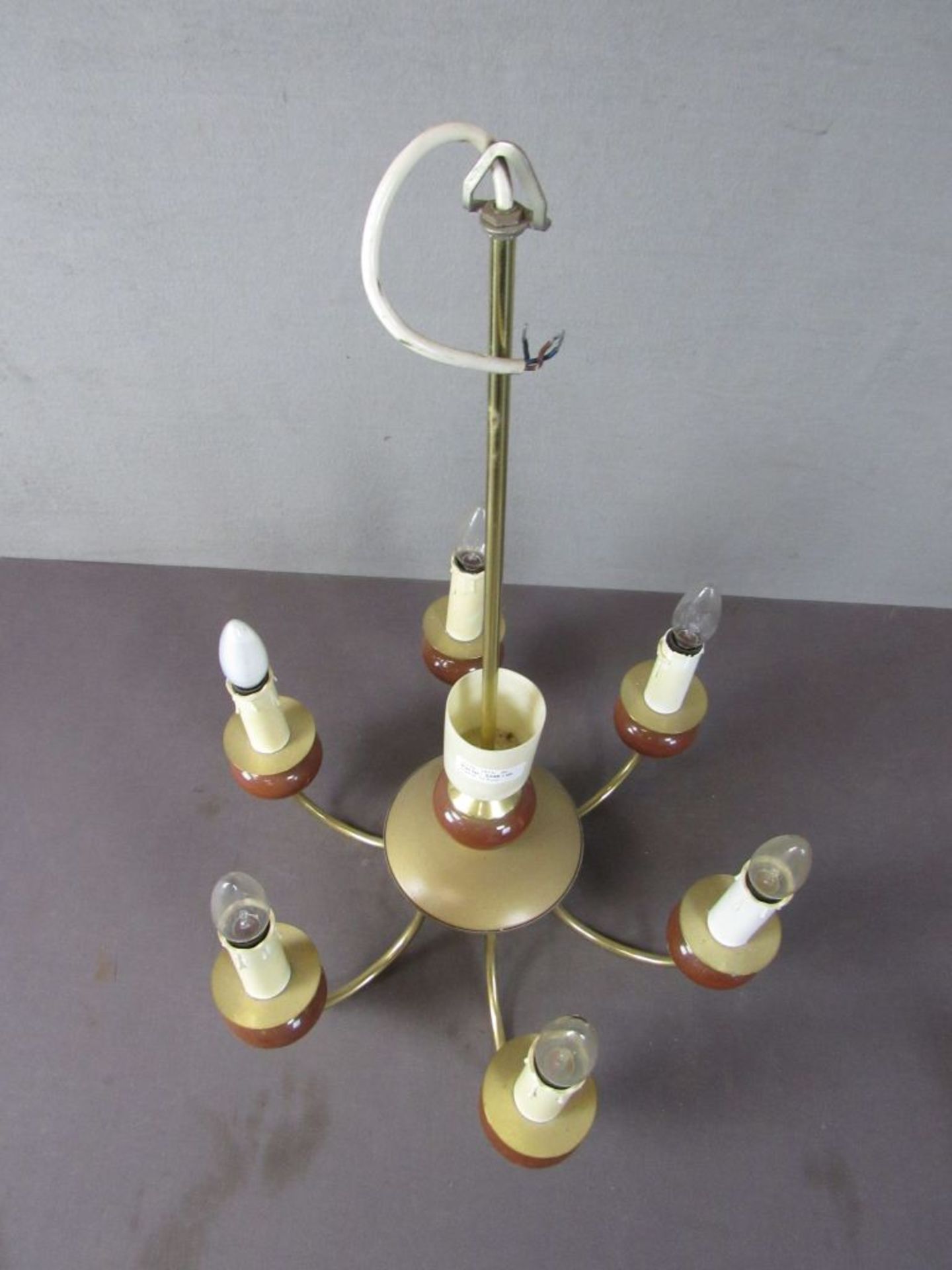 Deckenlampe 60er Jahre sechsflammig - Image 5 of 6