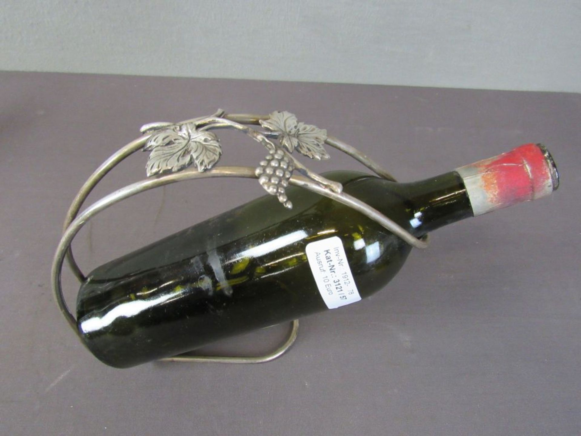 Ständer für Weinflaschen, versilbert - Bild 2 aus 4