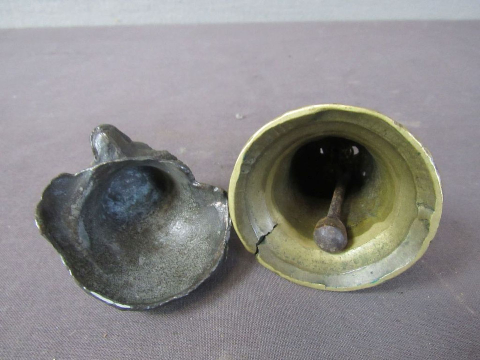 Zwei Teile antikes Metall und - Bild 5 aus 5