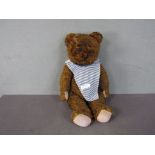 Teddybär 50er Jahre 60cm Holzwolle