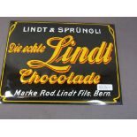 Emaille Schild die echte Lindt