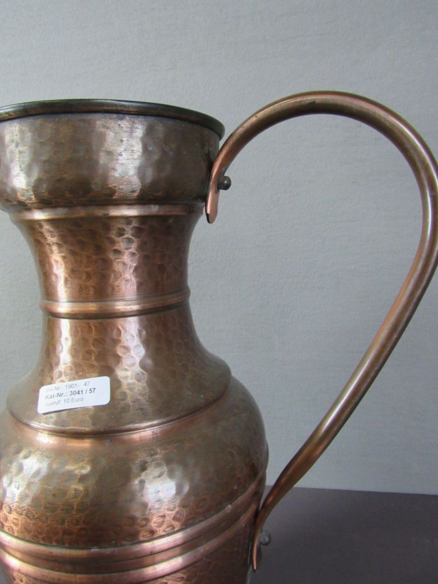 Große Bodenvase 60er Jahre Kupfer 52cm - Bild 3 aus 4