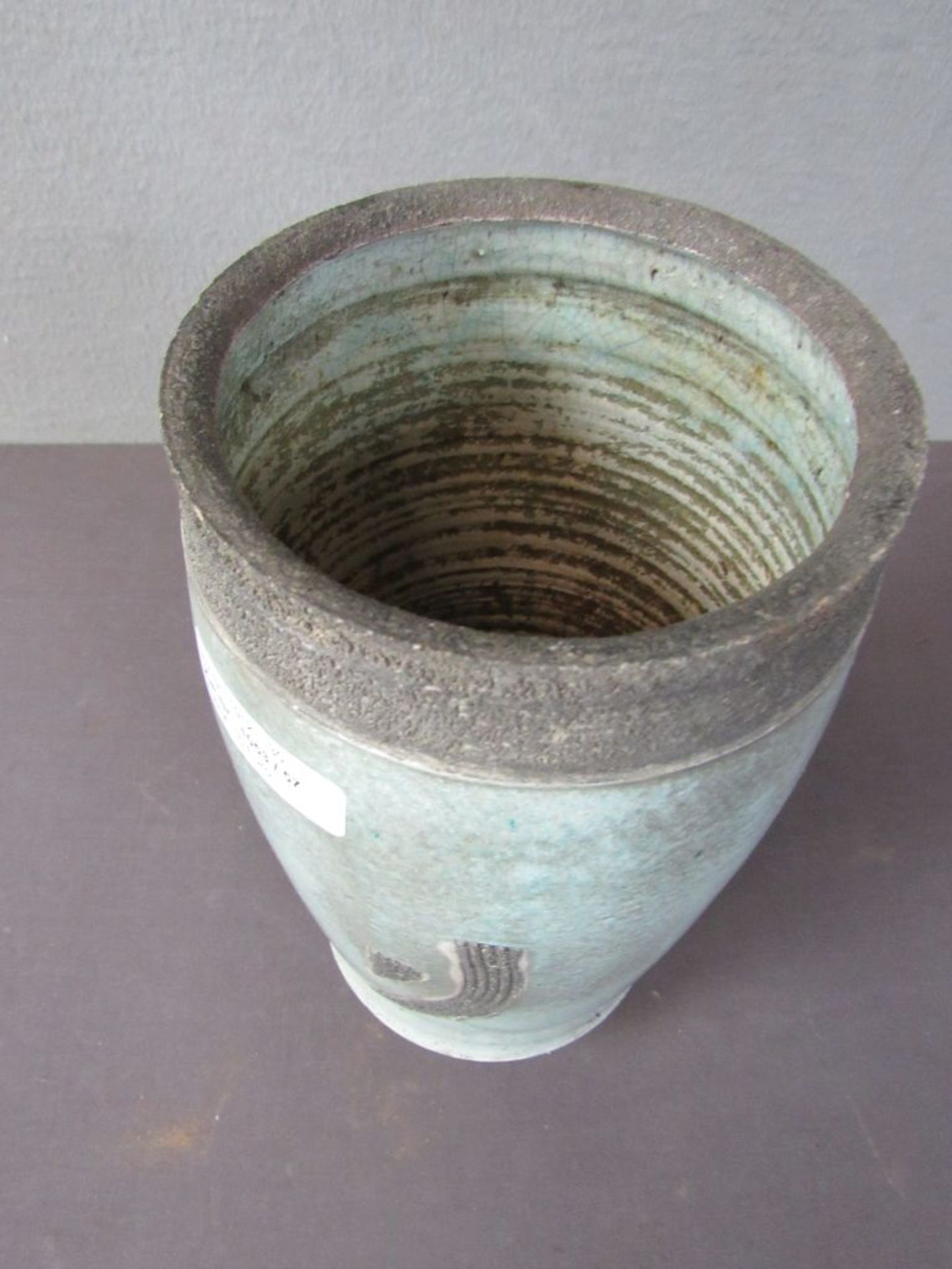 Große Studio Keramik Vase Raku - Bild 2 aus 6