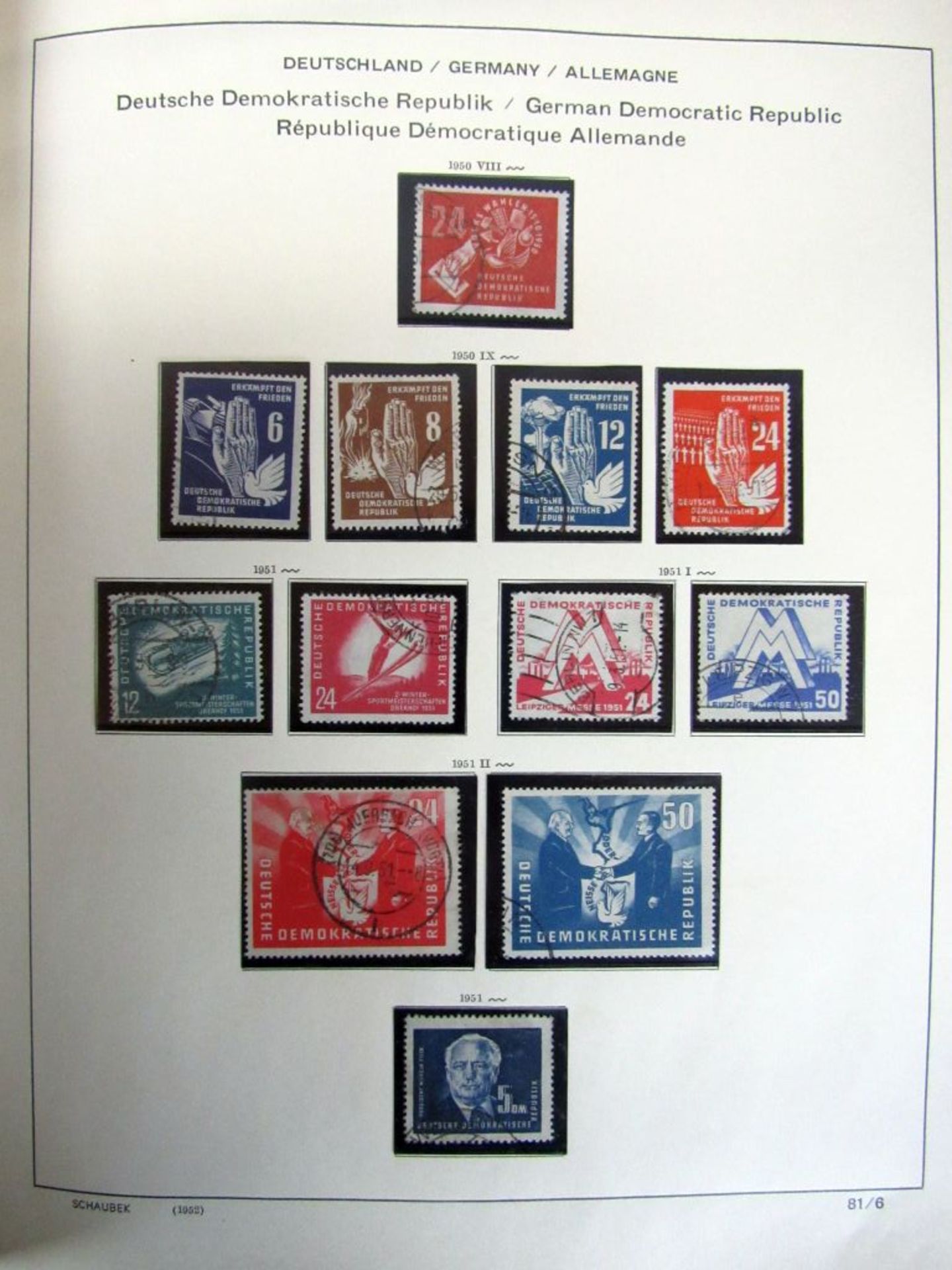 DDR Sammlung aus 1948-1964 meist - Image 4 of 9