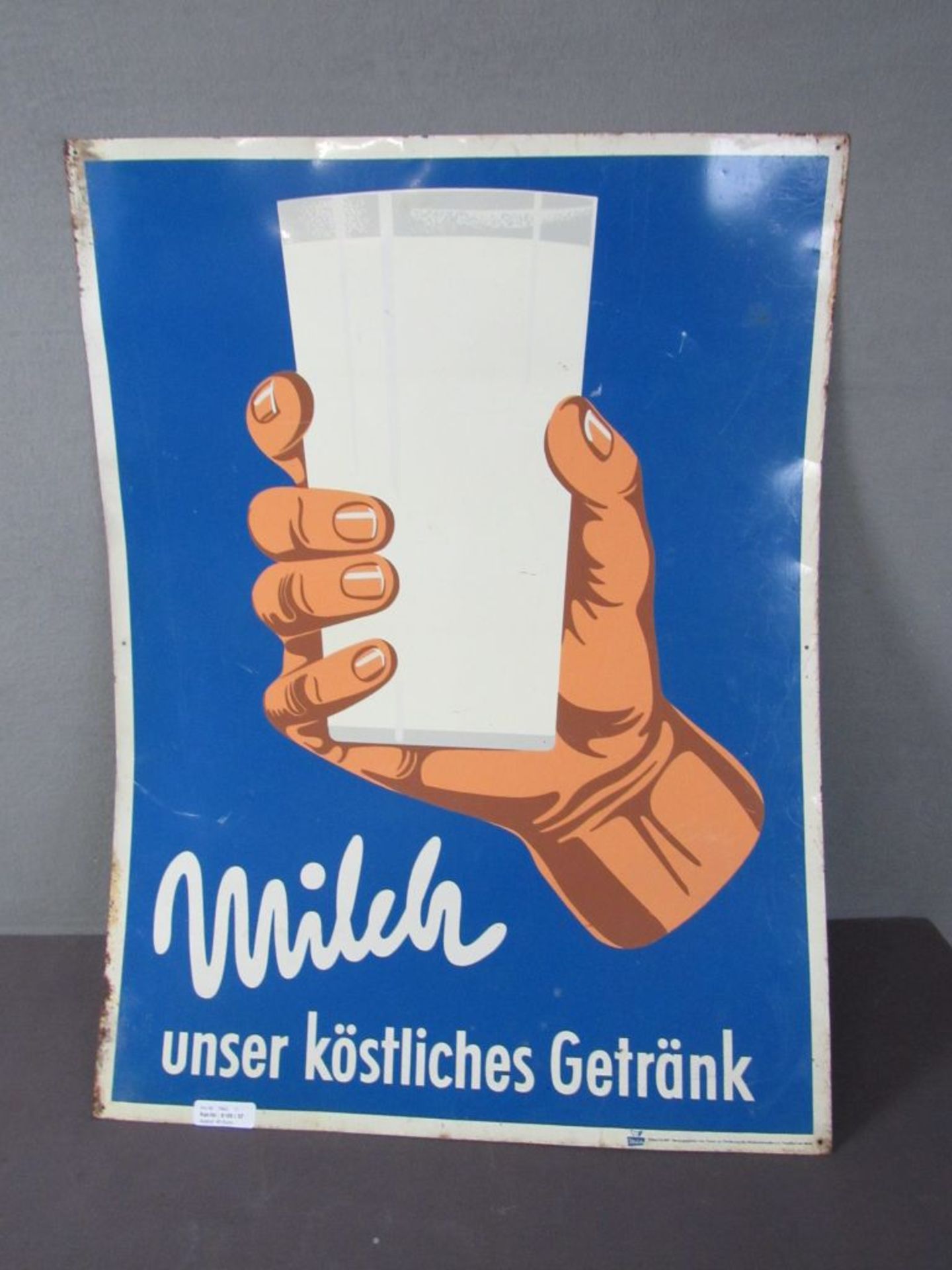 Werbeplakat Milch Blech ca. 60x80cm - Bild 4 aus 5