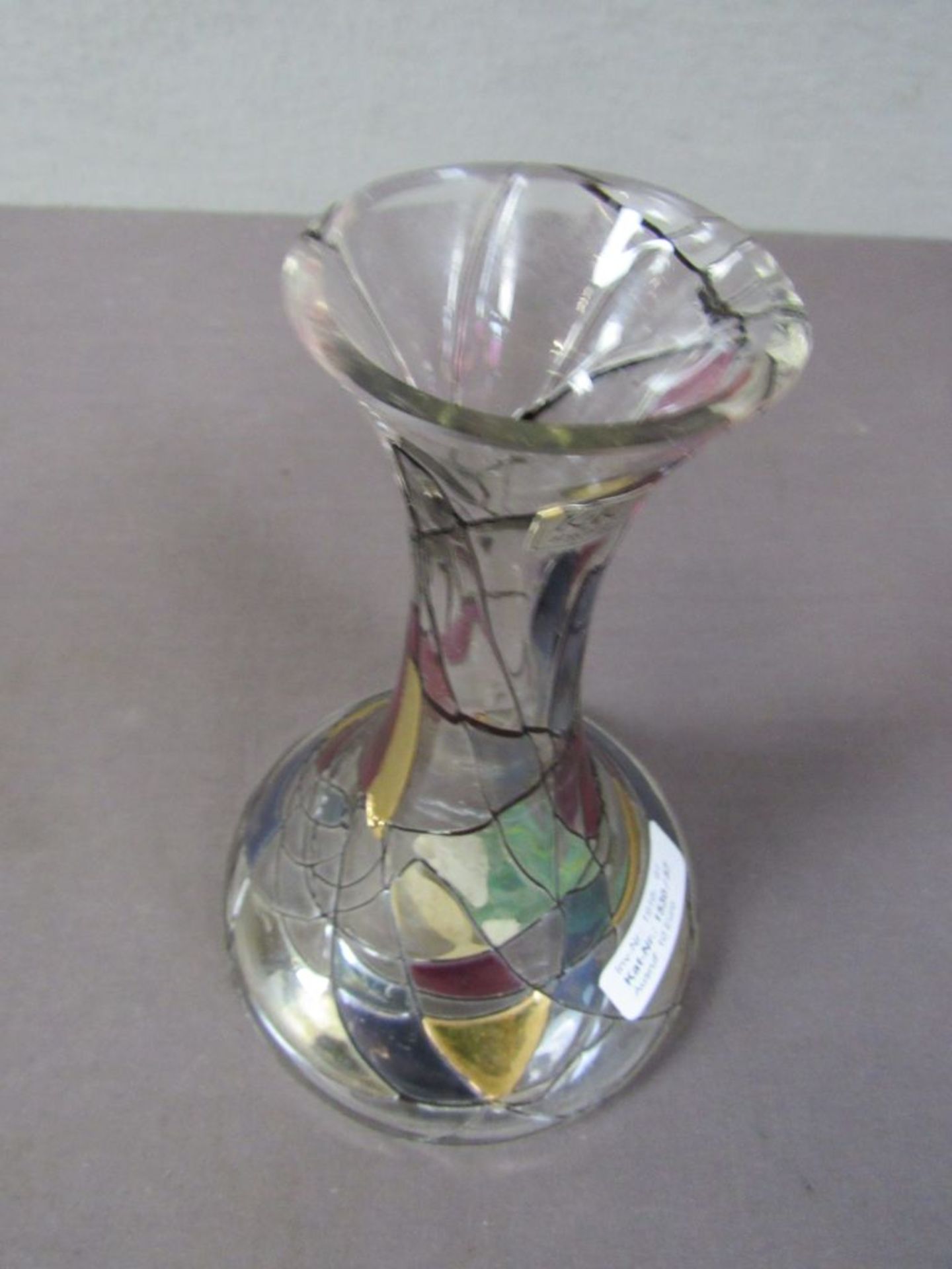 Designer Glasvase farbenfroh 19cm - Image 2 of 5