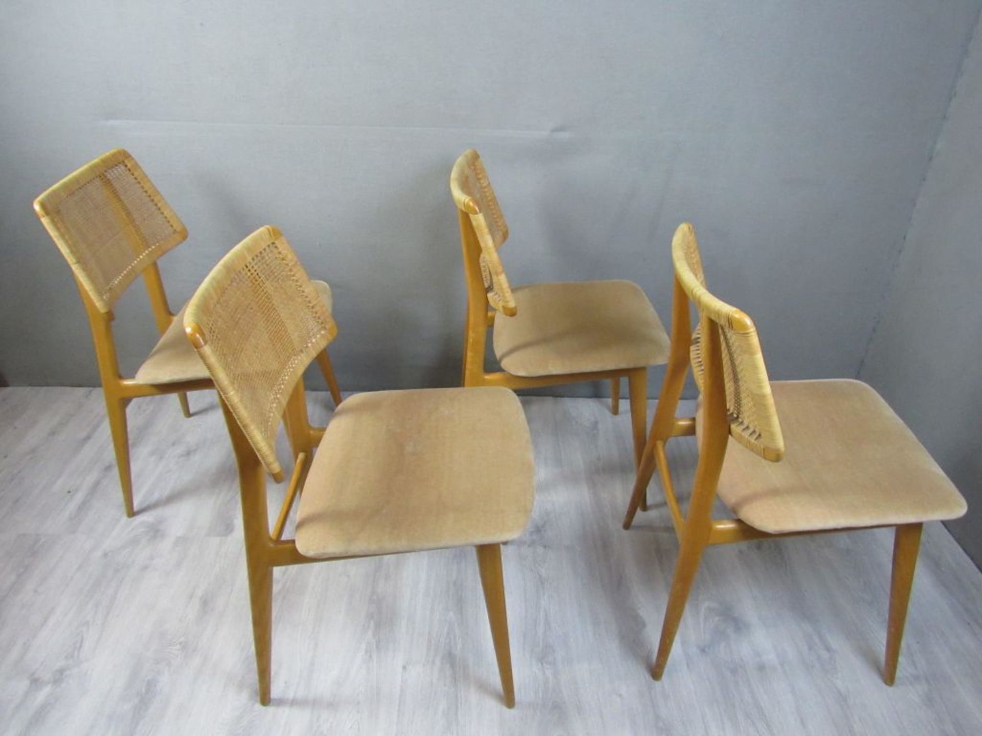 4 Designerstühle 60er Jahre - Image 4 of 8