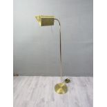 Stehlampe Messing Bankerlampe ca.128cm