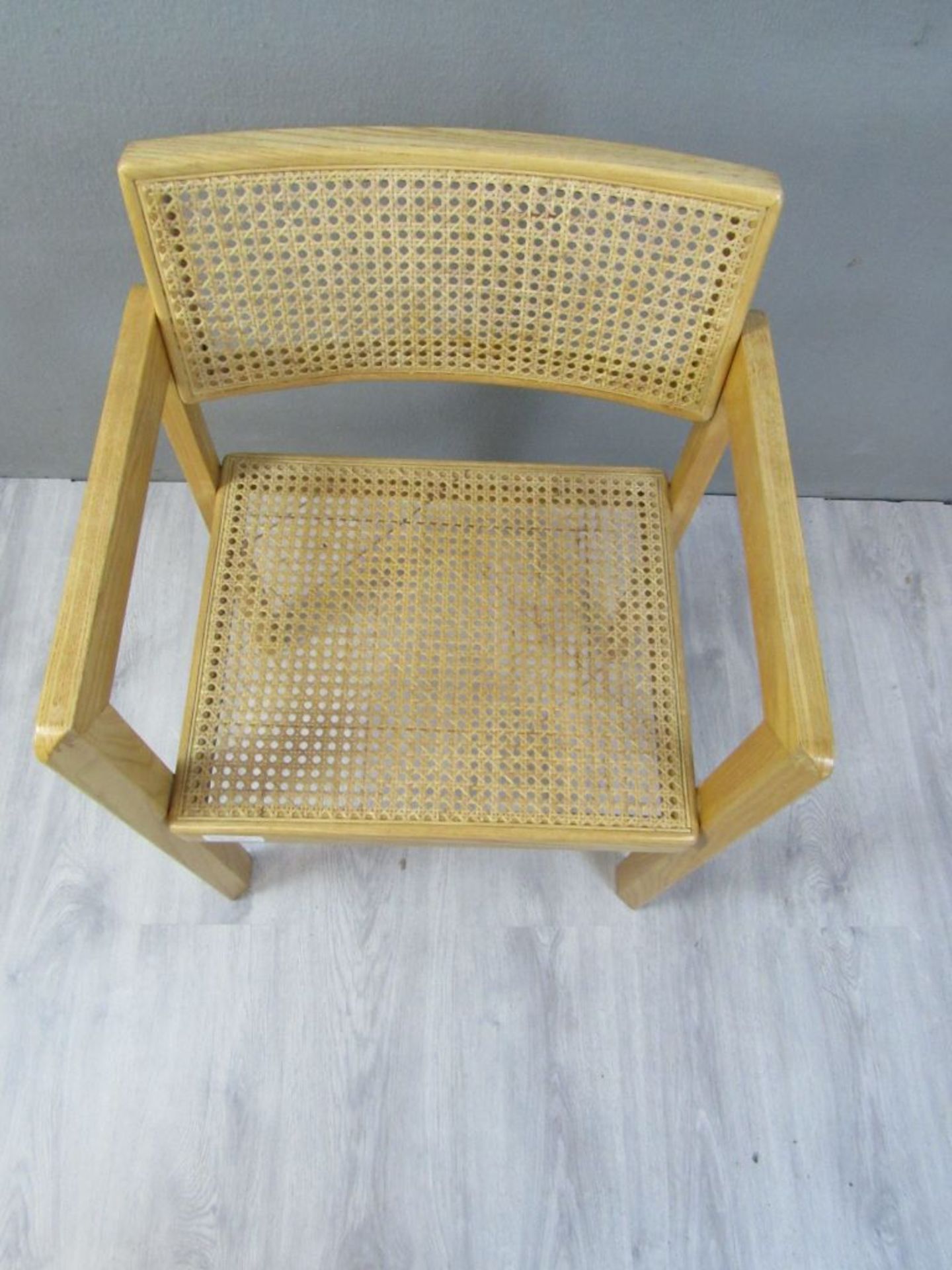 Moderner Stuhl mit Wiener Geflecht - Bild 2 aus 7