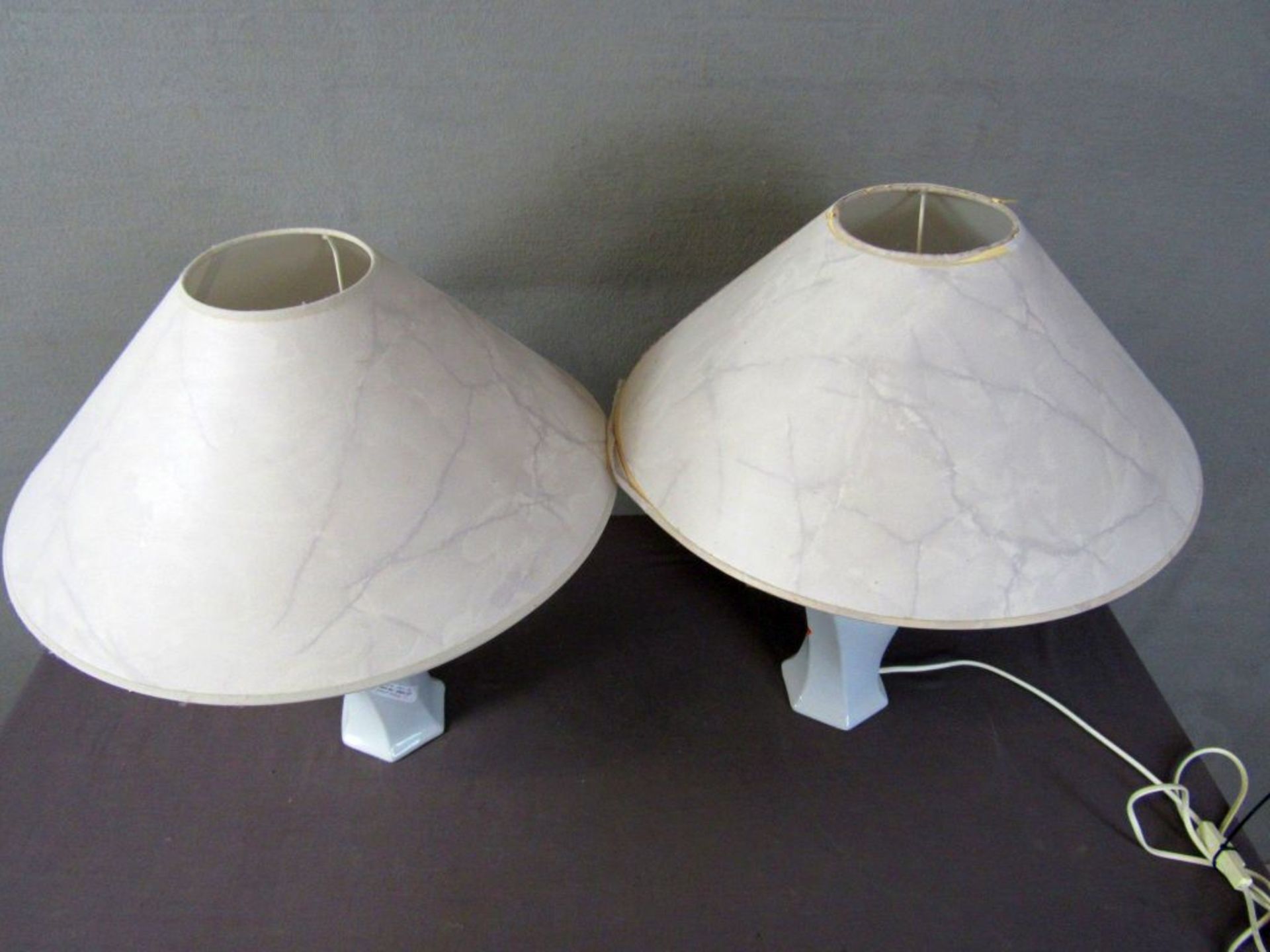 Zwei Tischlampen 50cm hoch - Image 2 of 5