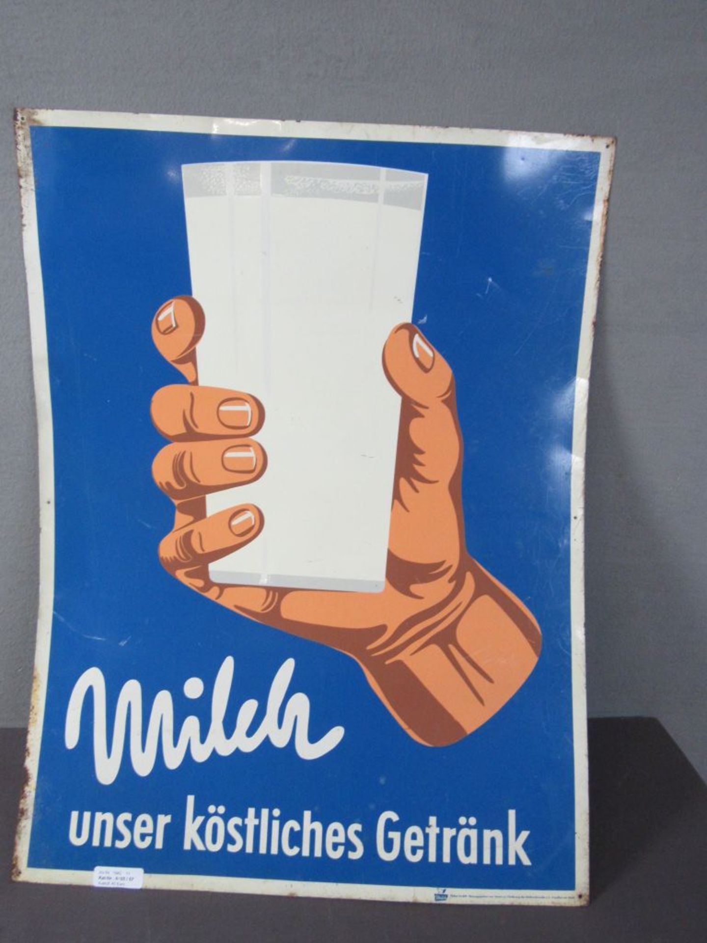 Werbeplakat Milch Blech ca. 60x80cm - Bild 2 aus 5