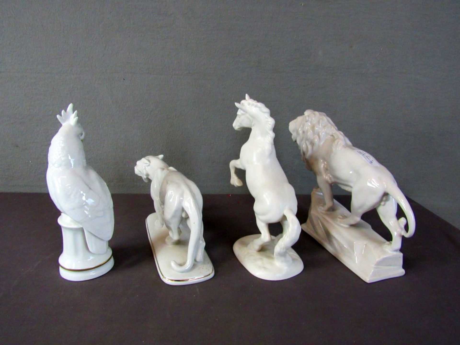 Vier verschiedene Tiere Porzellan und - Image 11 of 11