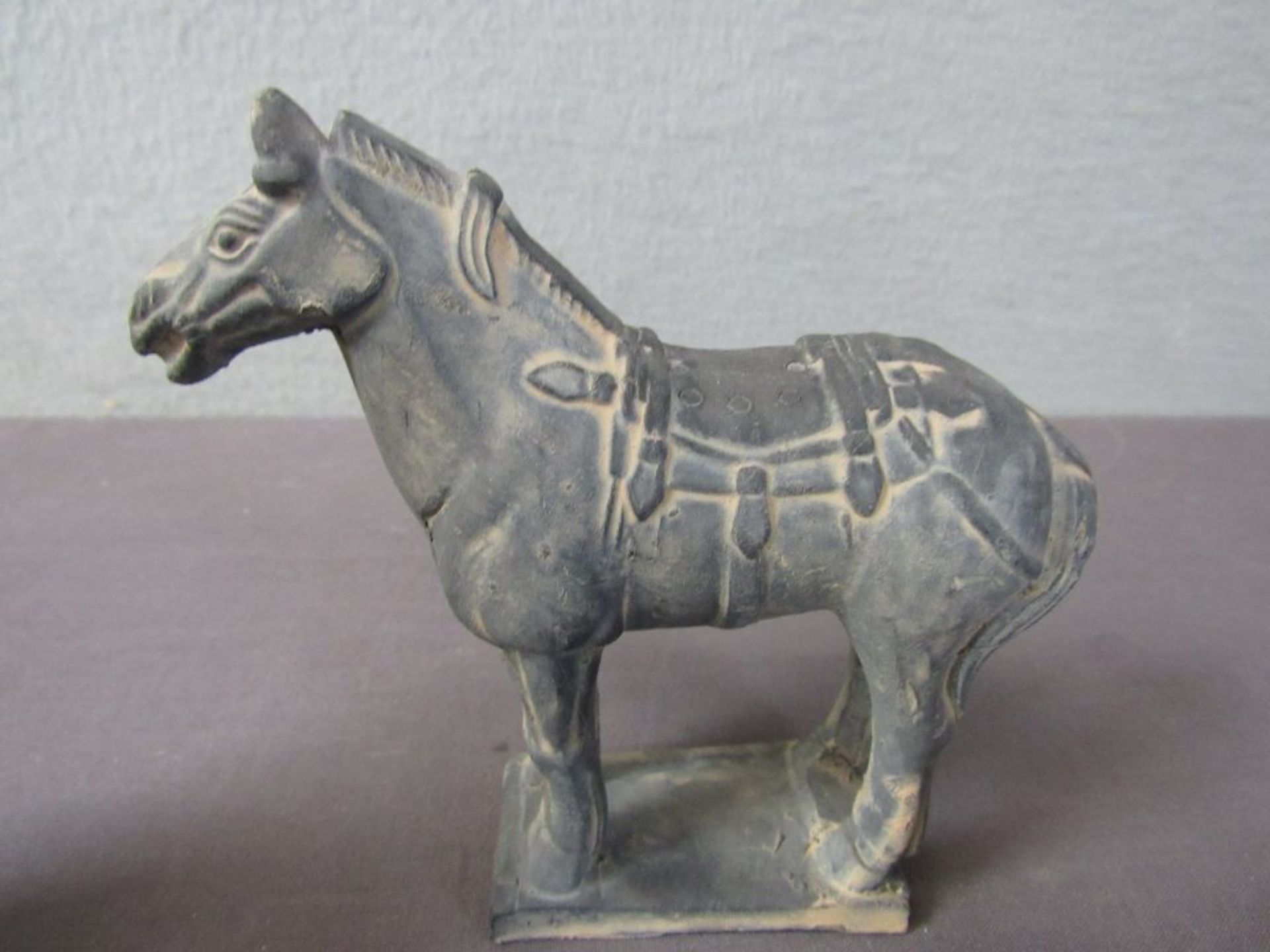 Drei Figuren Keramik Pferde und - Image 3 of 8