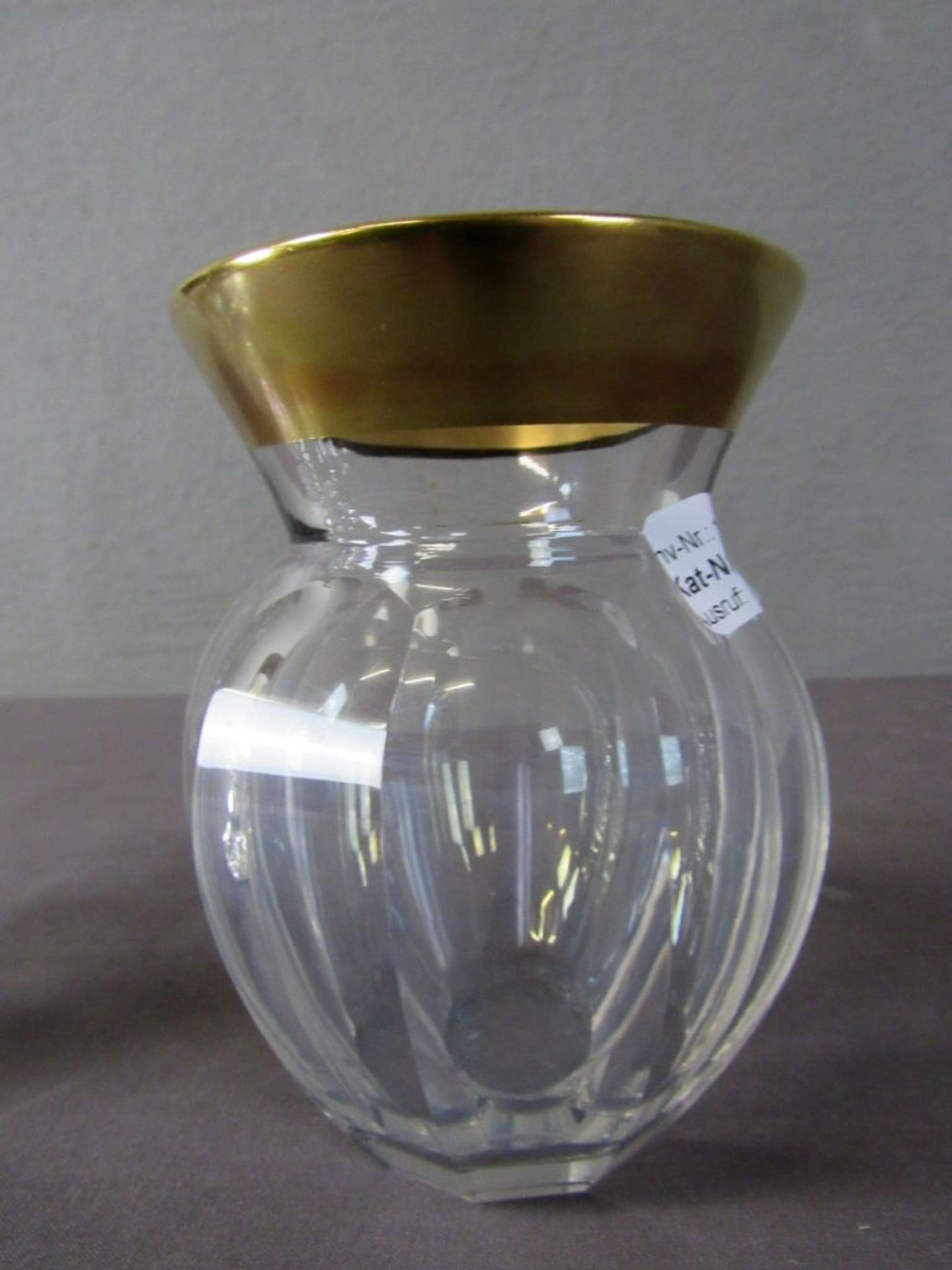 Pokalglas und Vase Kristallglas mit - Image 4 of 5