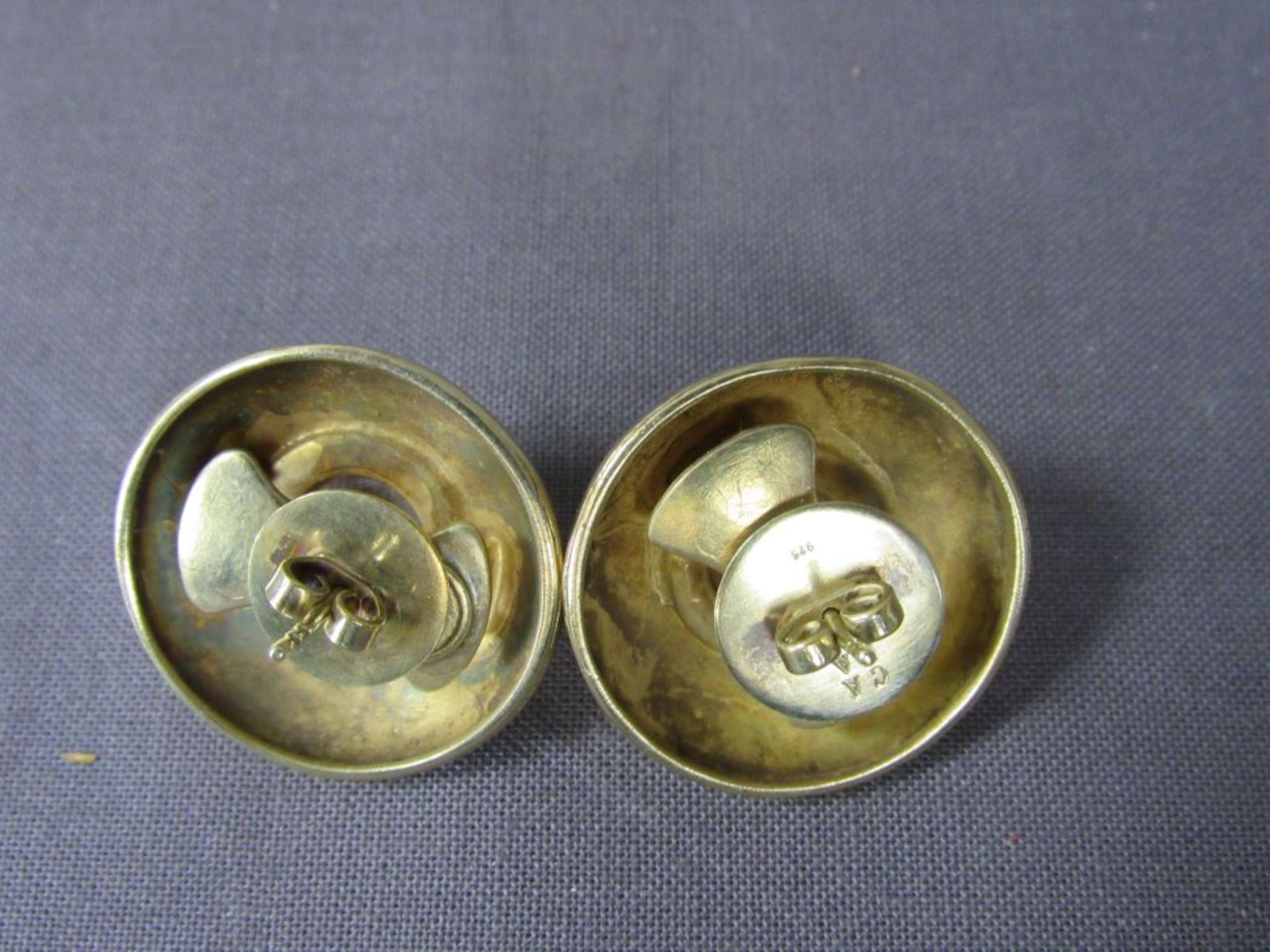 Ein Paar Damenohrringe Cada vergoldet - Image 5 of 6