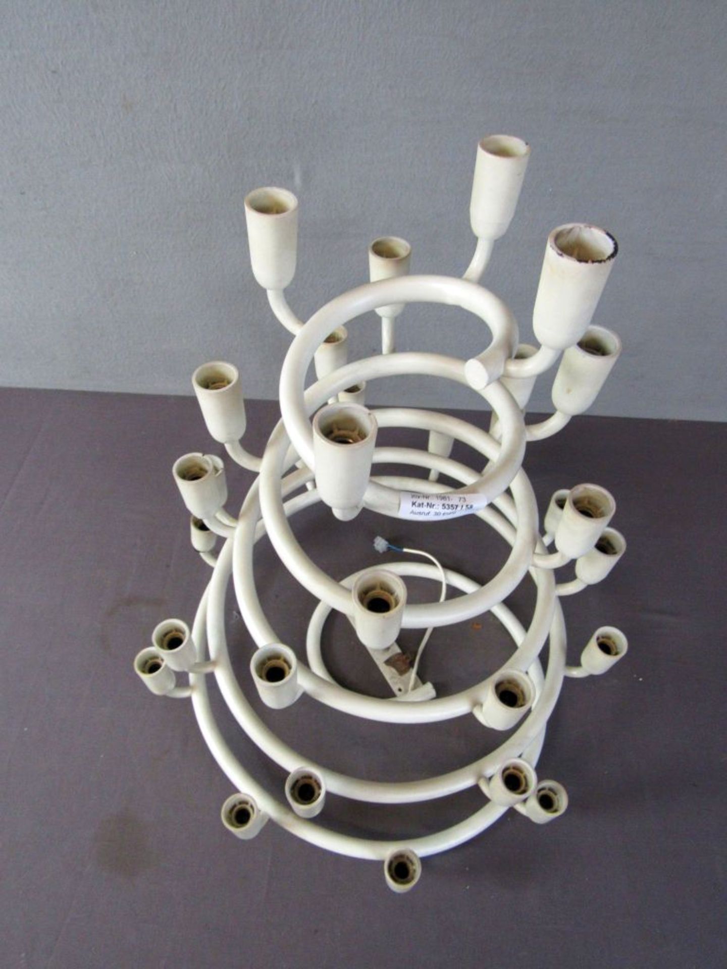 Italienische Spiral Deckenlampe 60er - Image 2 of 6