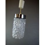 Deckenlampe 70er Jahre Metall und Glas