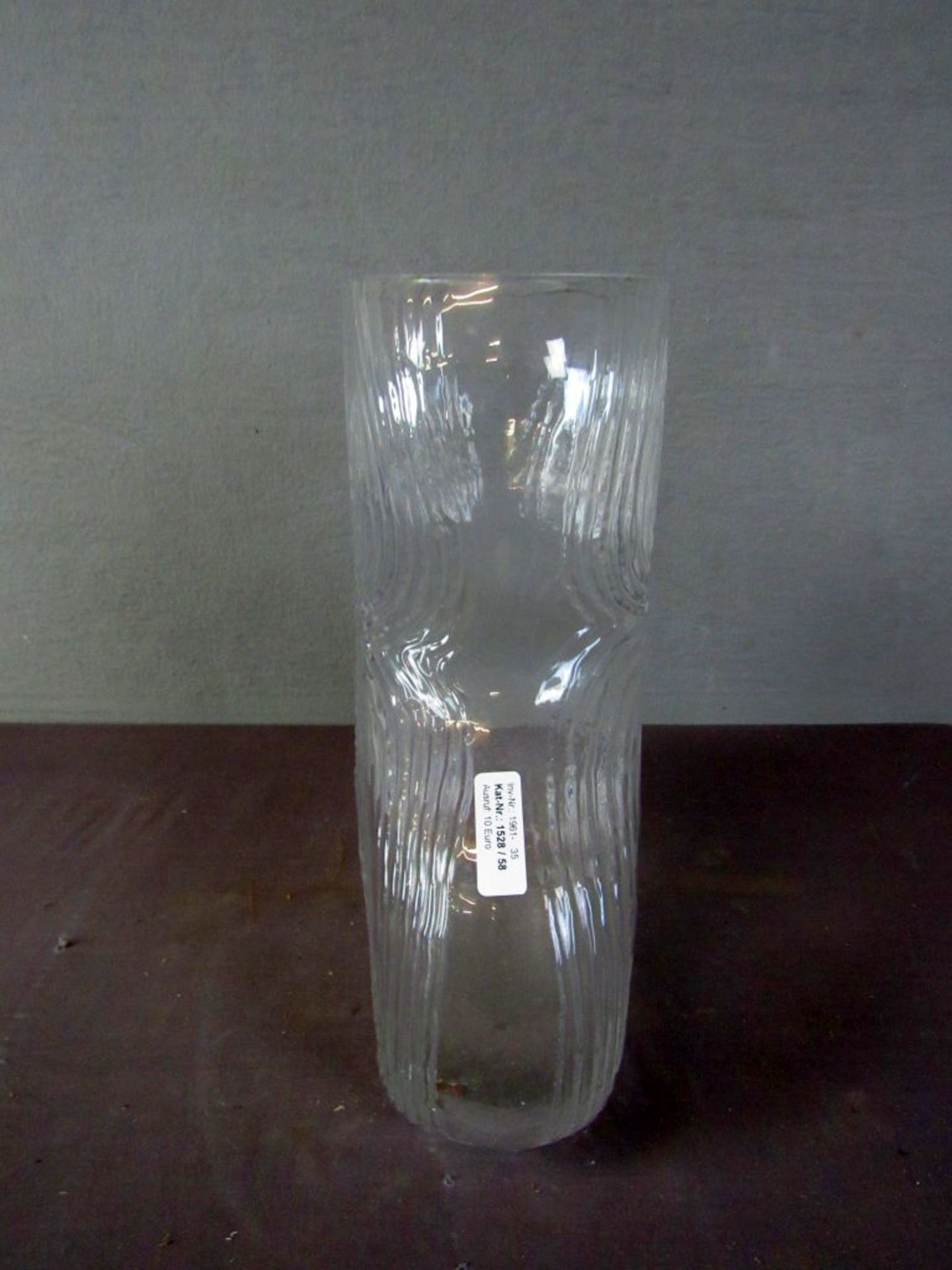 Große Bodenvase 70er Jahre Glas 42cm - Image 4 of 5