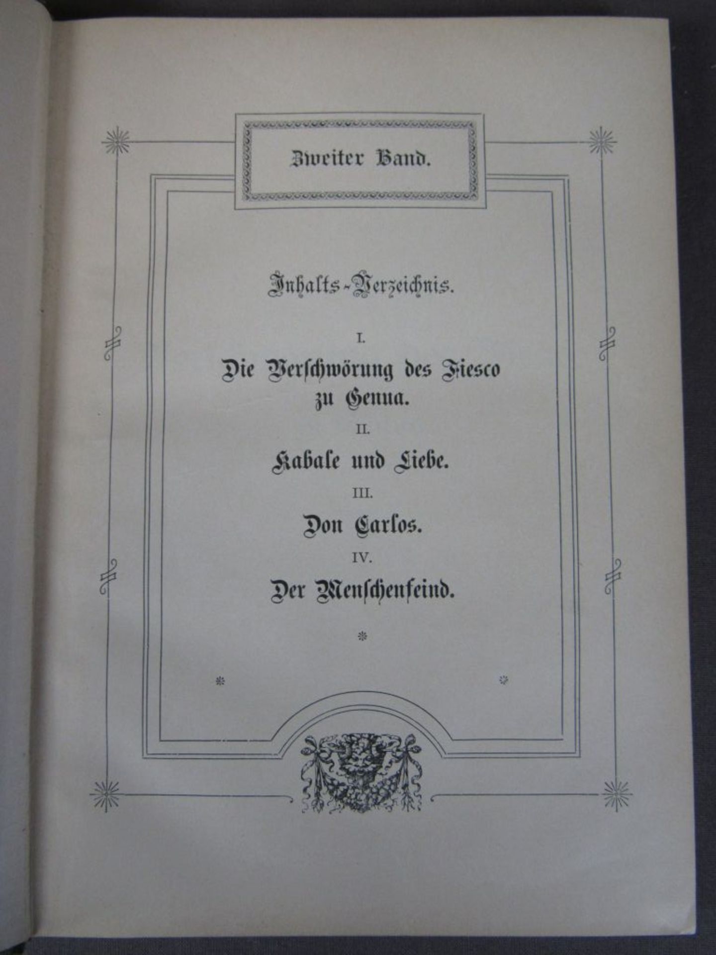 Schillers Werke Band 1-6 um 1920 guter - Image 3 of 8