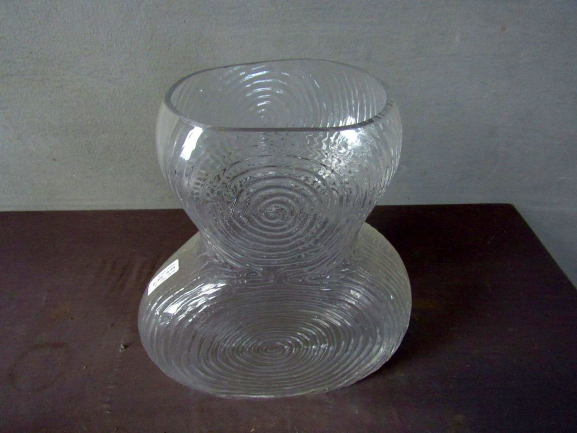 Große Bodenvase 70er Jahre Glas 42cm - Image 2 of 5