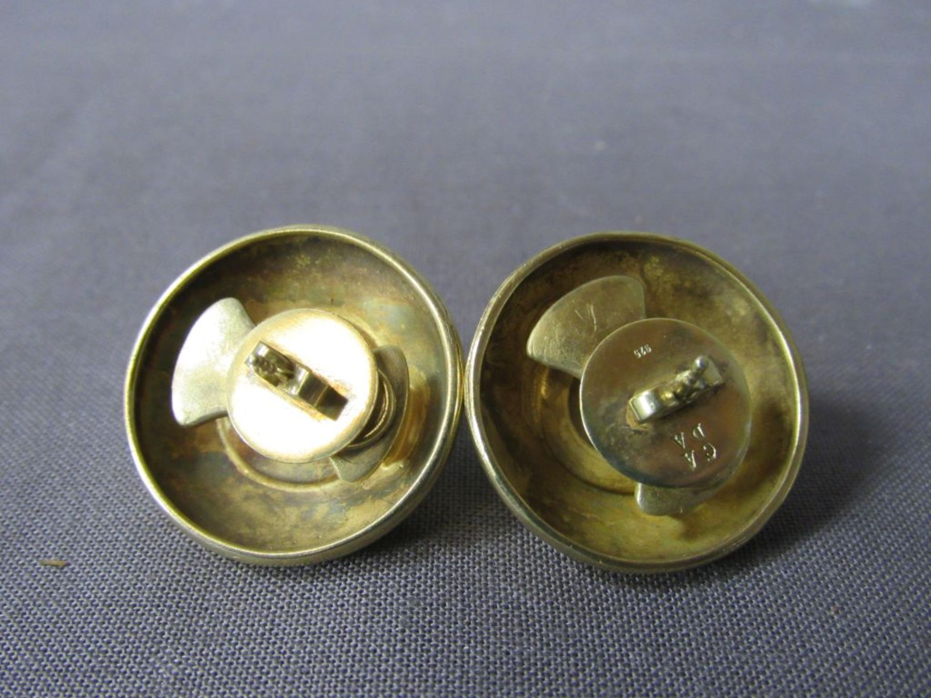 Ein Paar Damenohrringe Cada vergoldet - Image 3 of 6