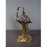 Flamingo Porzellan Gold/Silber Dekor