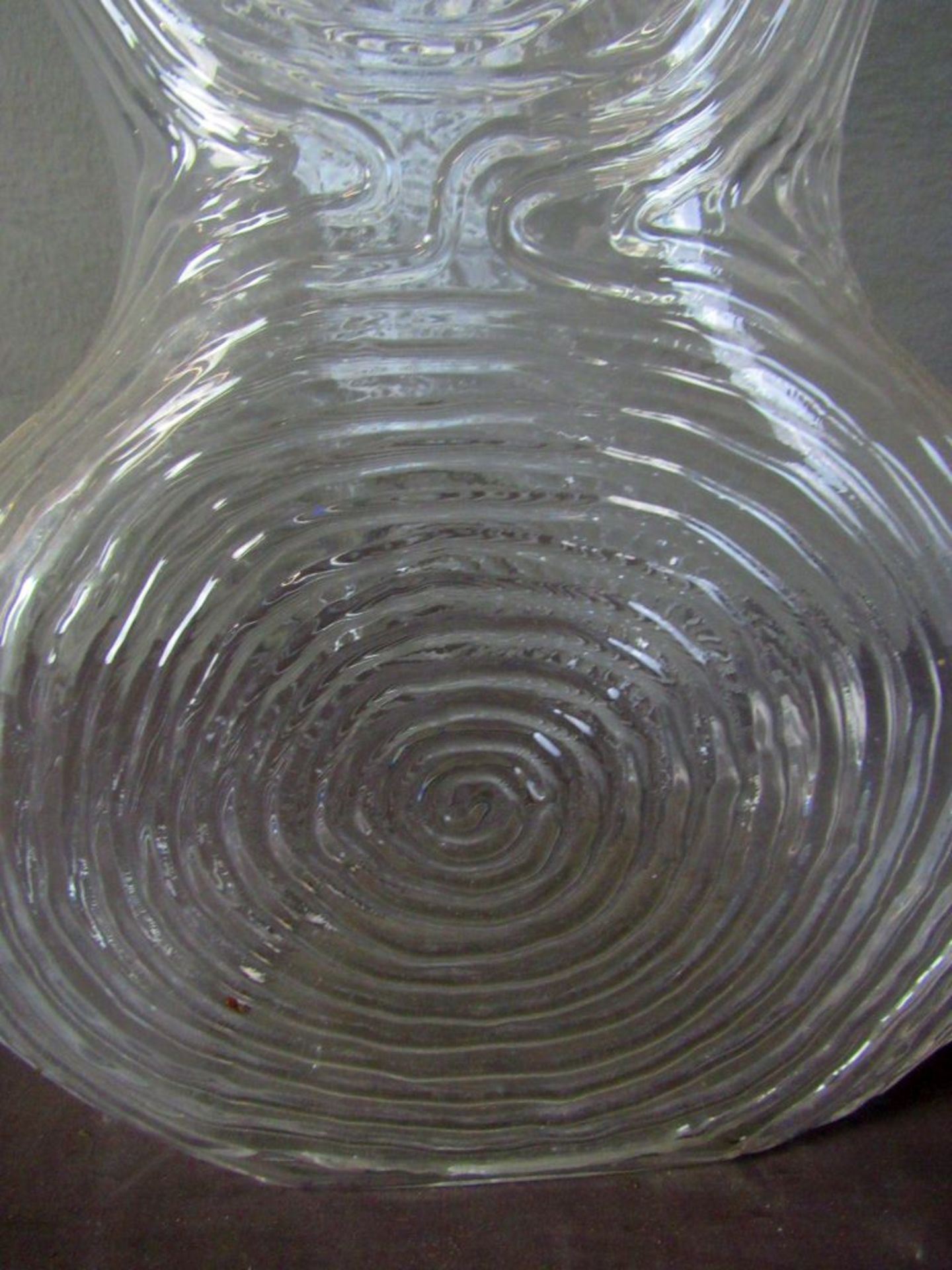 Große Bodenvase 70er Jahre Glas 42cm - Image 3 of 5