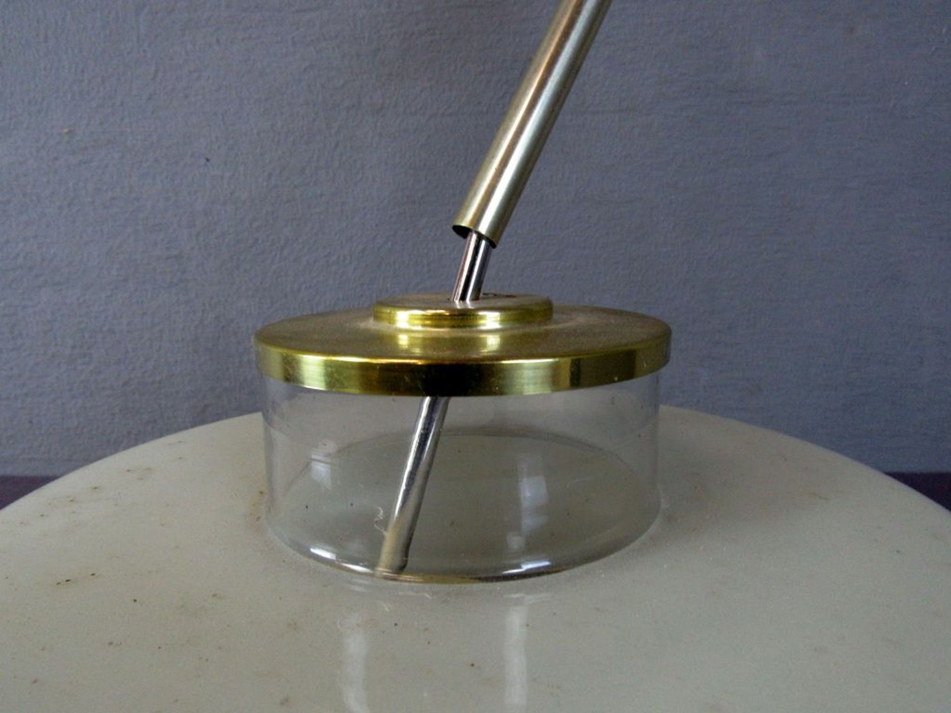 Deckenlampe Glas und Messing Vintage - Image 3 of 6