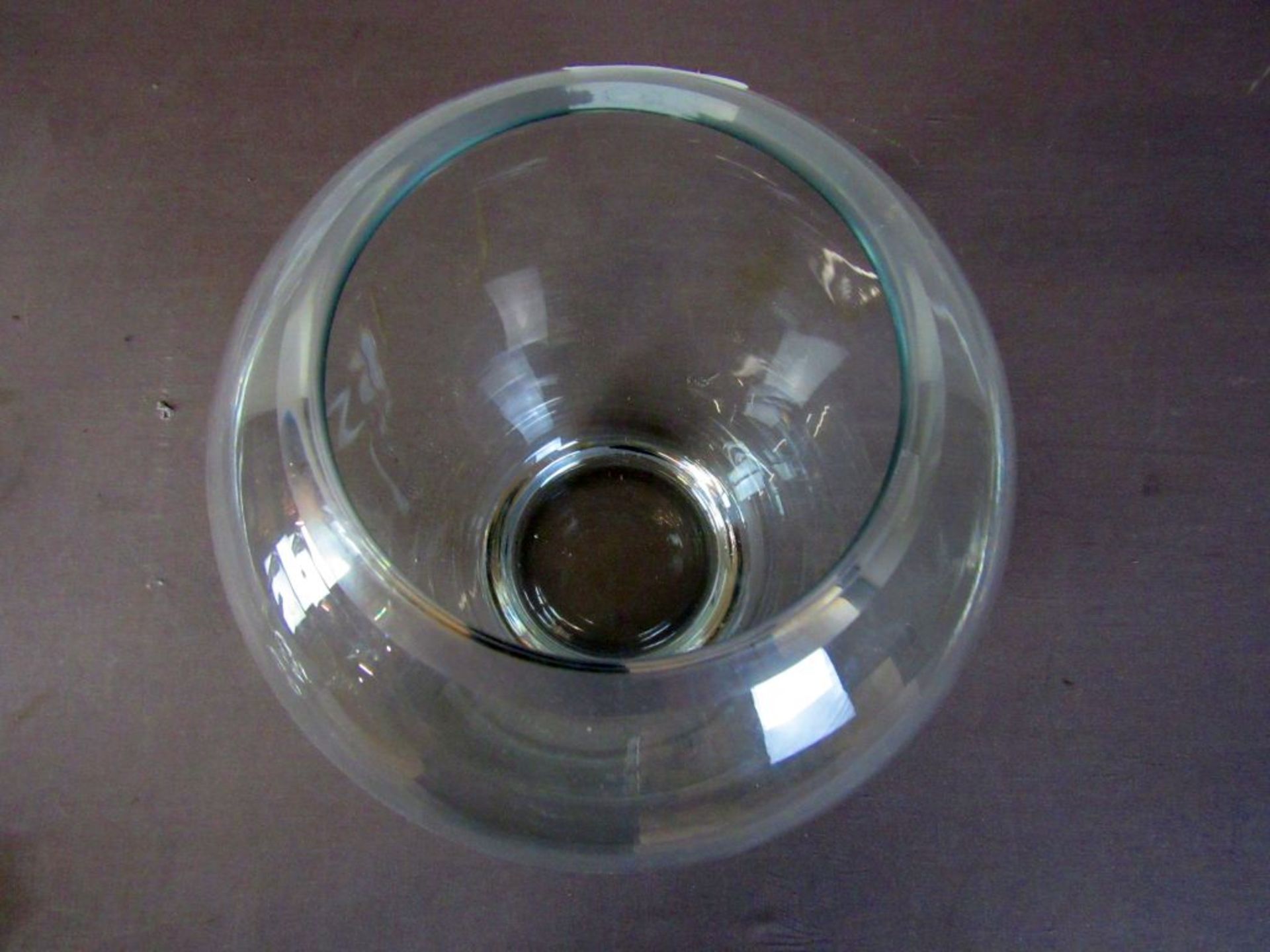 Schwere Glasvase gebauchte Form 29cm - Image 4 of 4