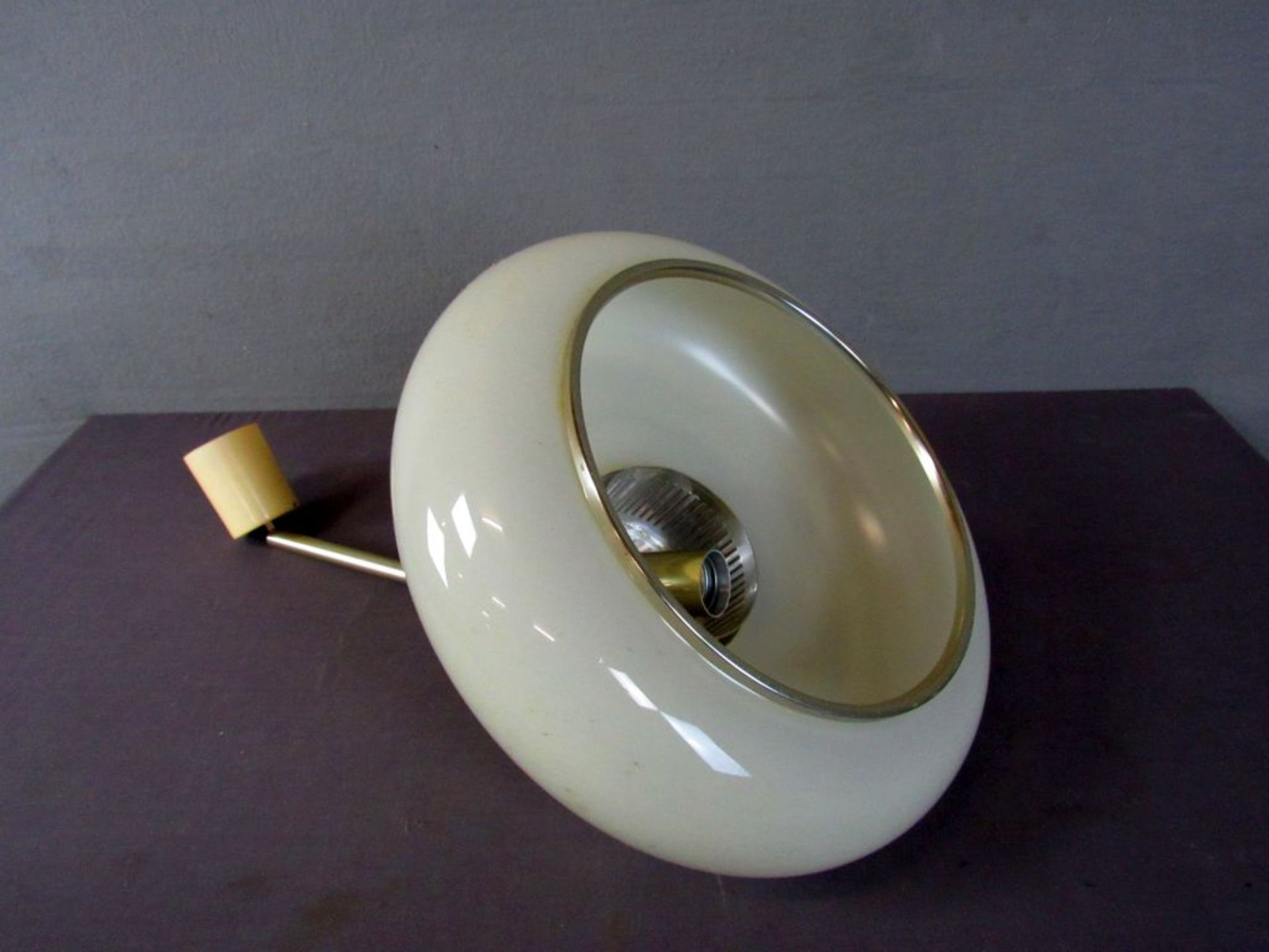 Deckenlampe Glas und Messing Vintage - Image 4 of 6