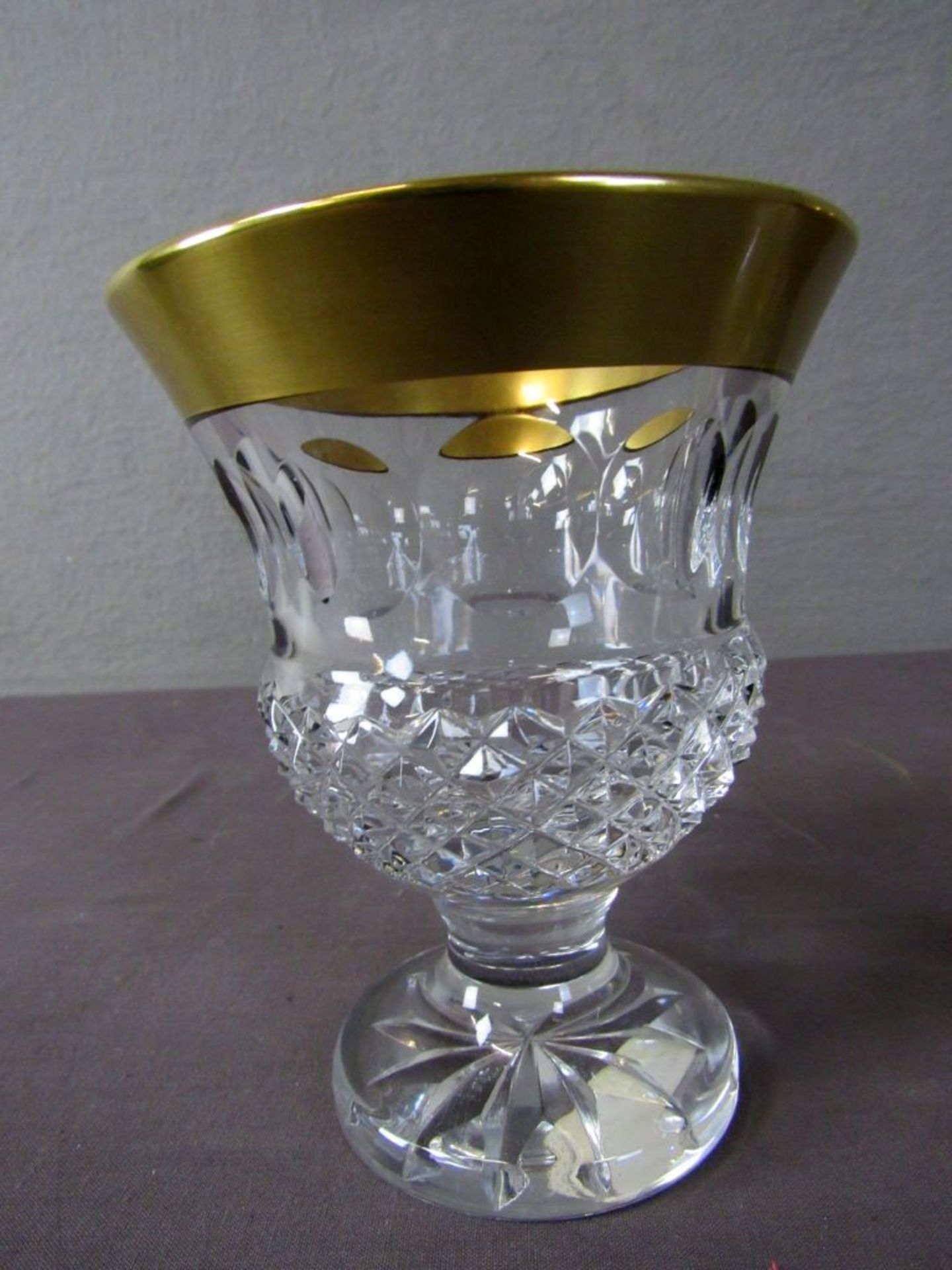 Pokalglas und Vase Kristallglas mit - Image 5 of 5