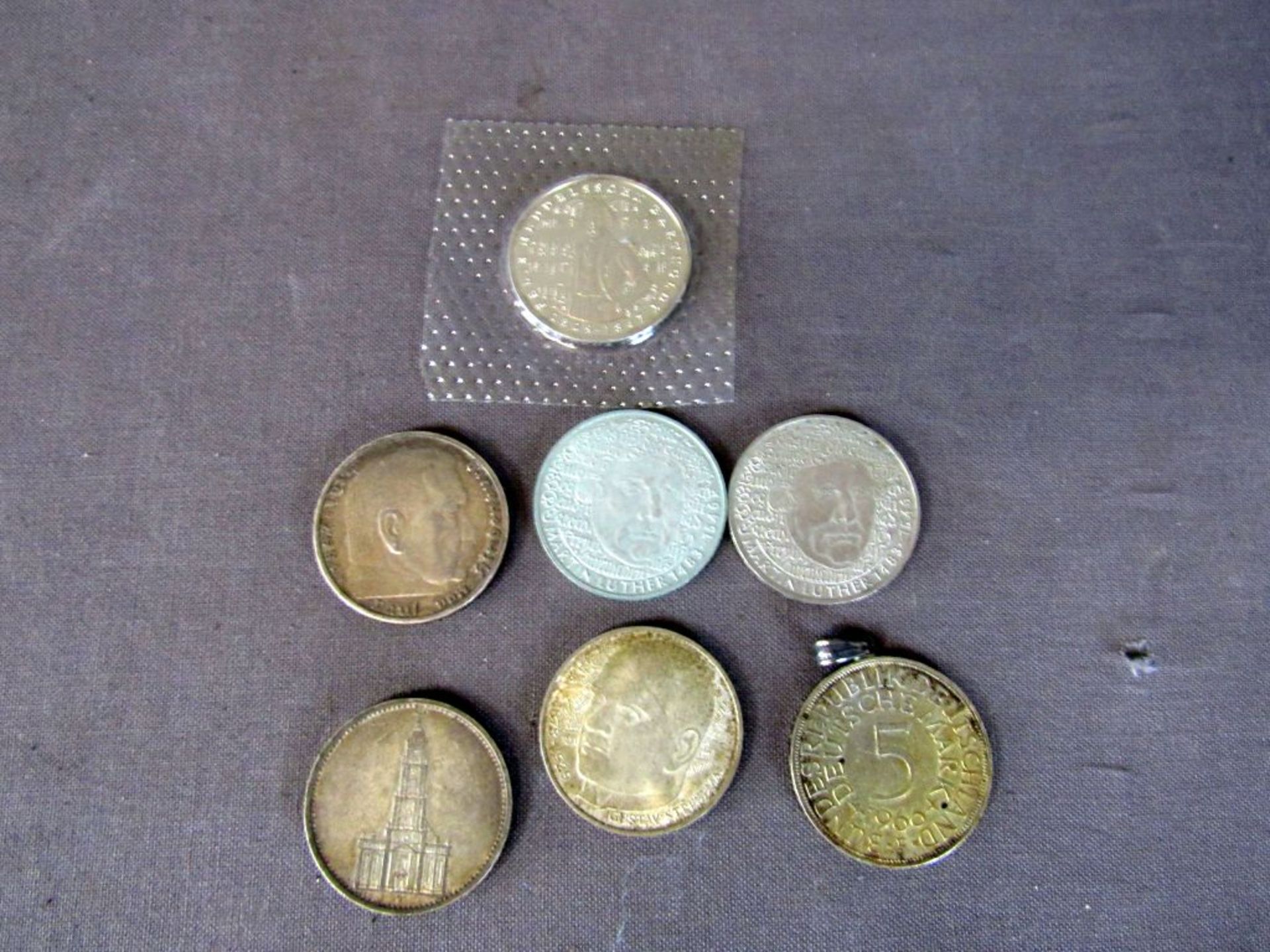 Konvolut Münzen D-Mark und Reichsmark