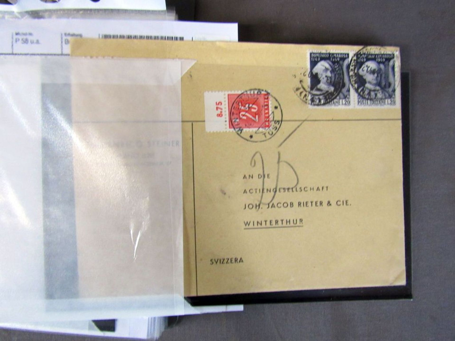 Ordner mit alten Briefmarken - Image 2 of 11