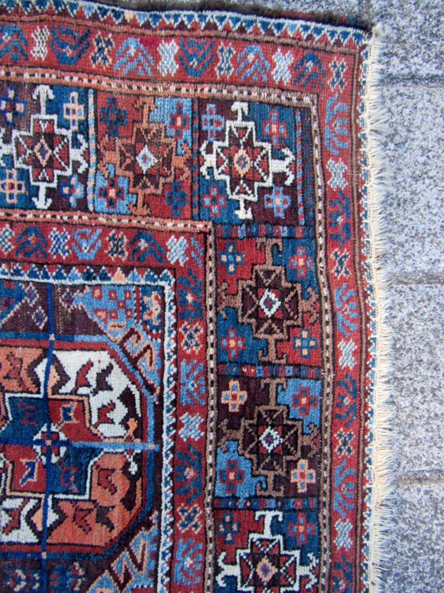 Antiker Teppich Orientteppich guter - Image 7 of 8