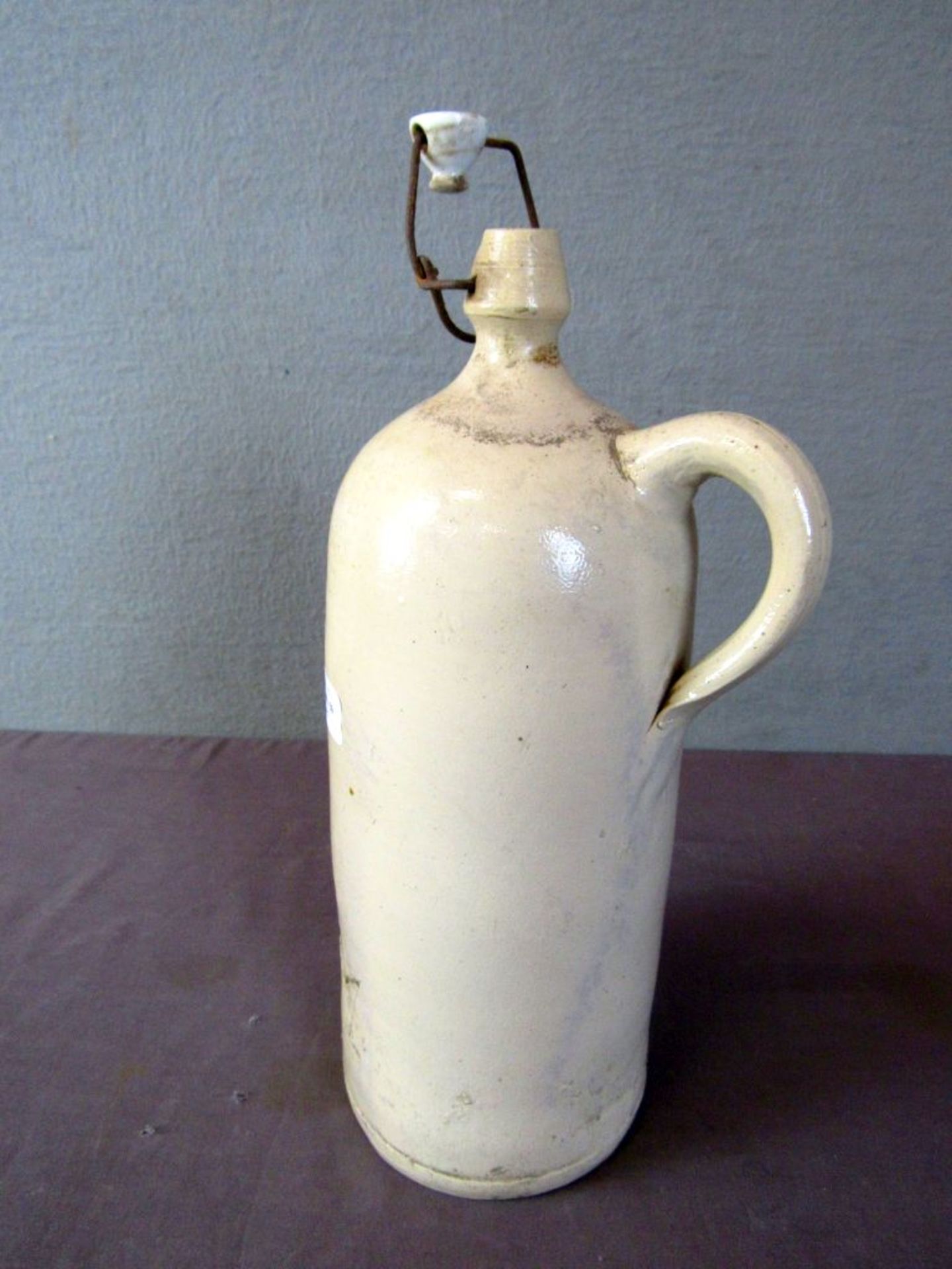 Antike Salzsteinzeugflasche 34cm - Image 3 of 5