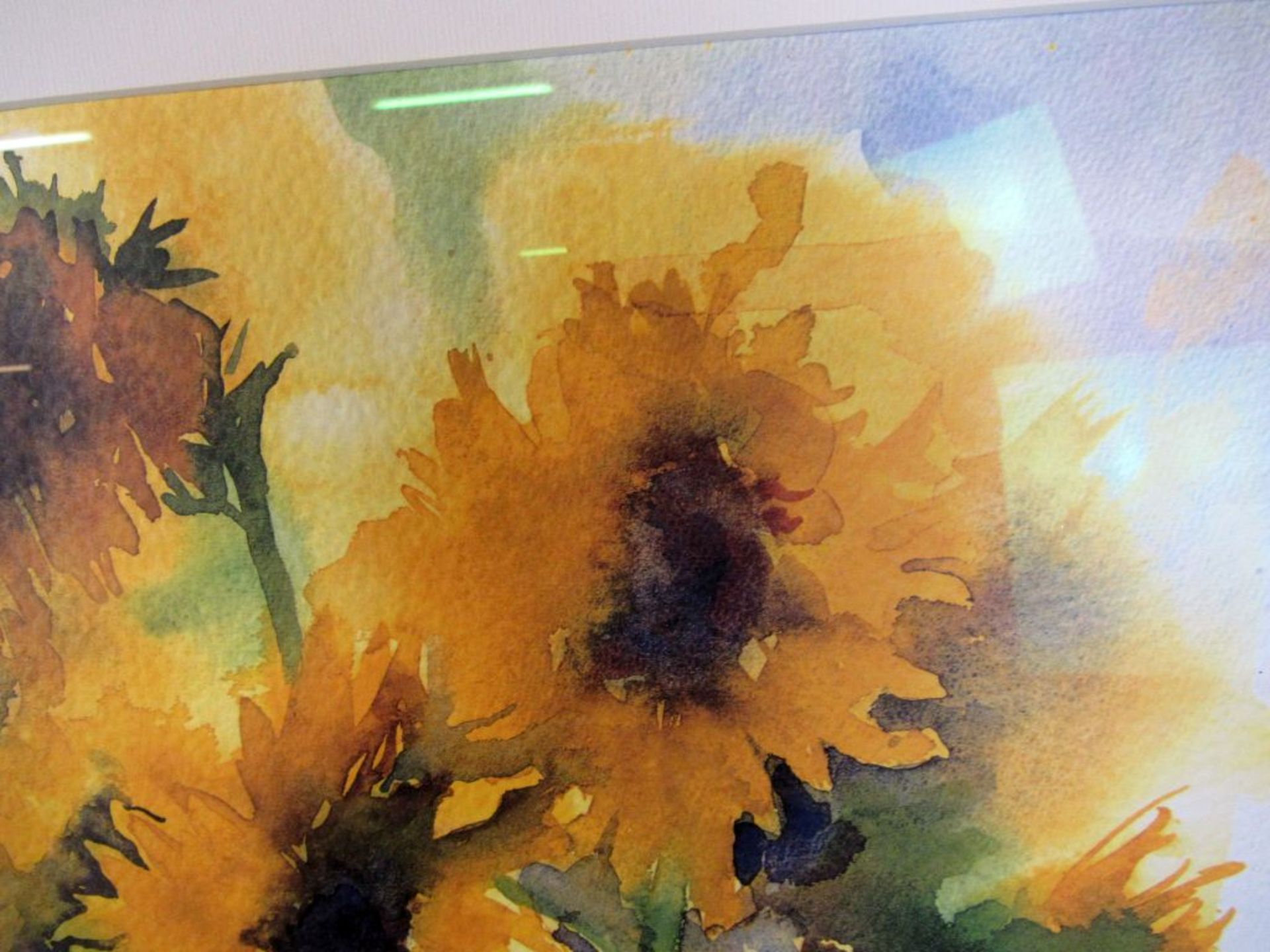 Aquarell Sonnenblumen unleserlich - Bild 6 aus 9