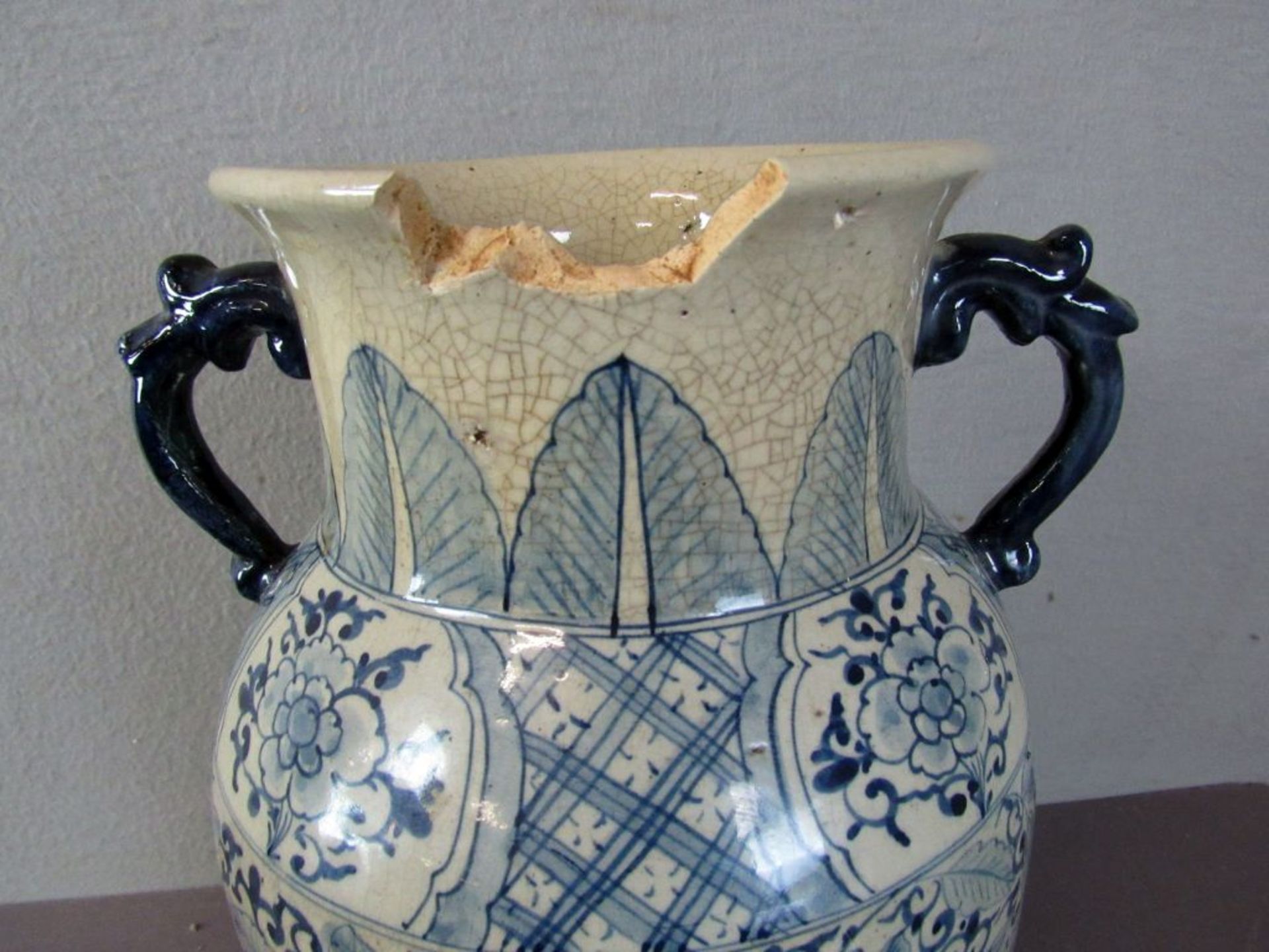 Asiatische Henkelvase unterseits - Image 5 of 7