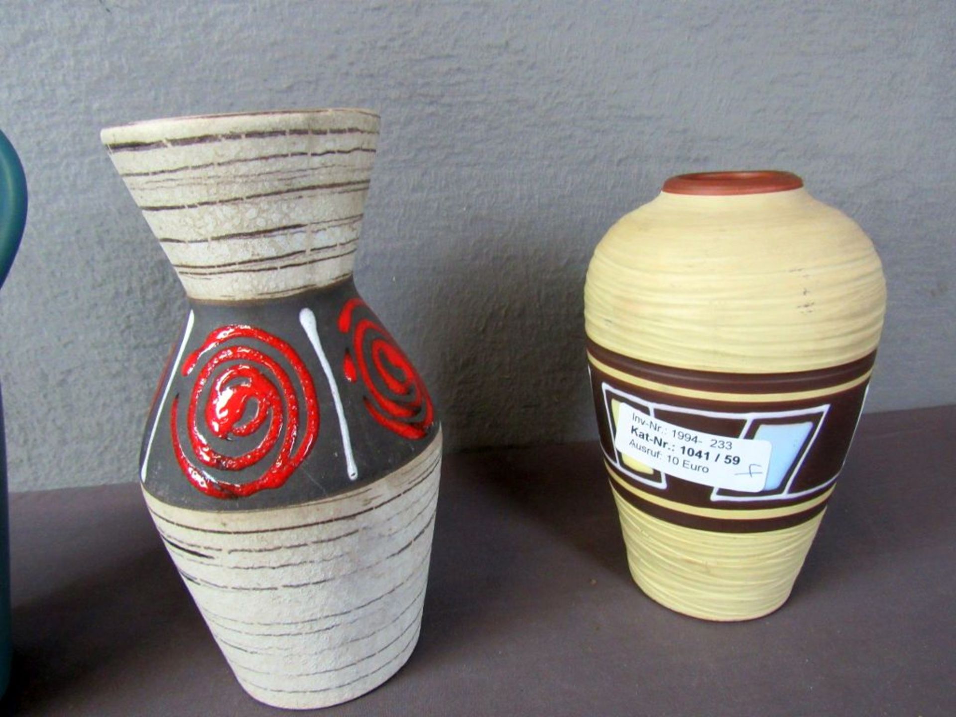 Vier Vasen Keramik 50er Jahre - Image 3 of 6