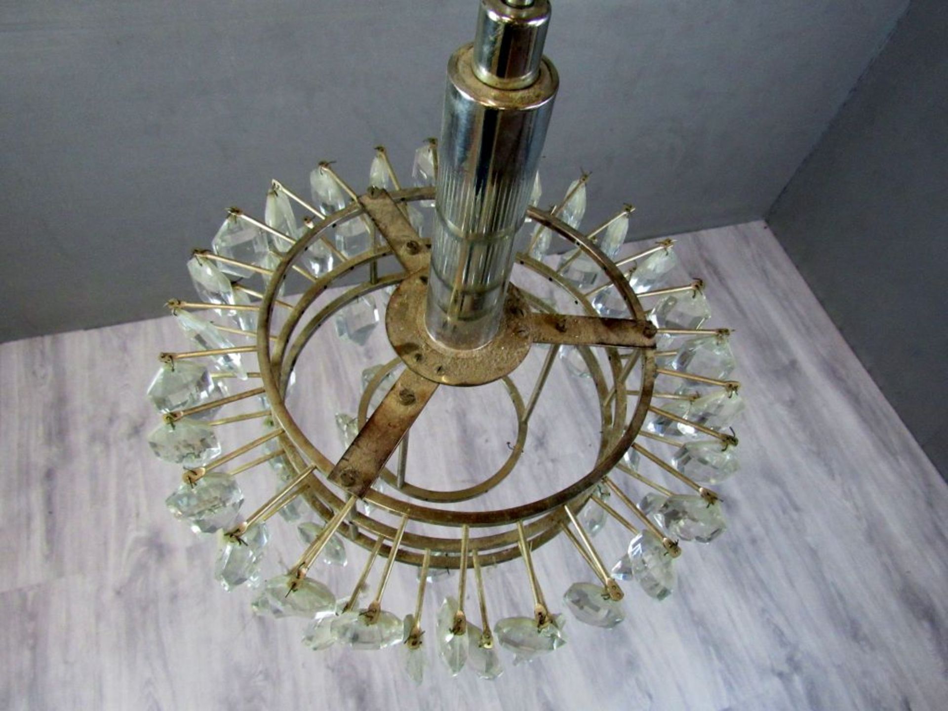 Deckenlampe Kristallbehangen 60er - Image 6 of 8