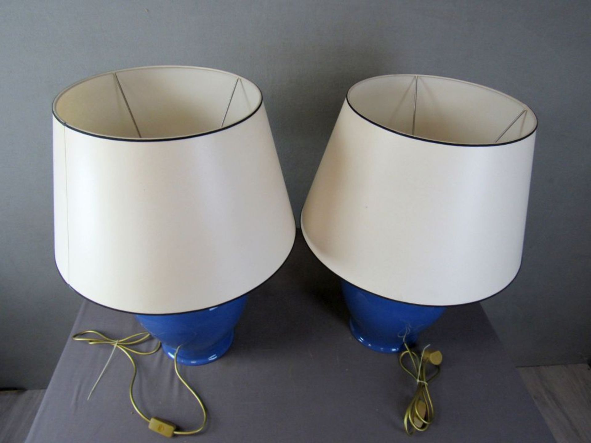 Zwei große Tischlampen Vintage - Image 2 of 5