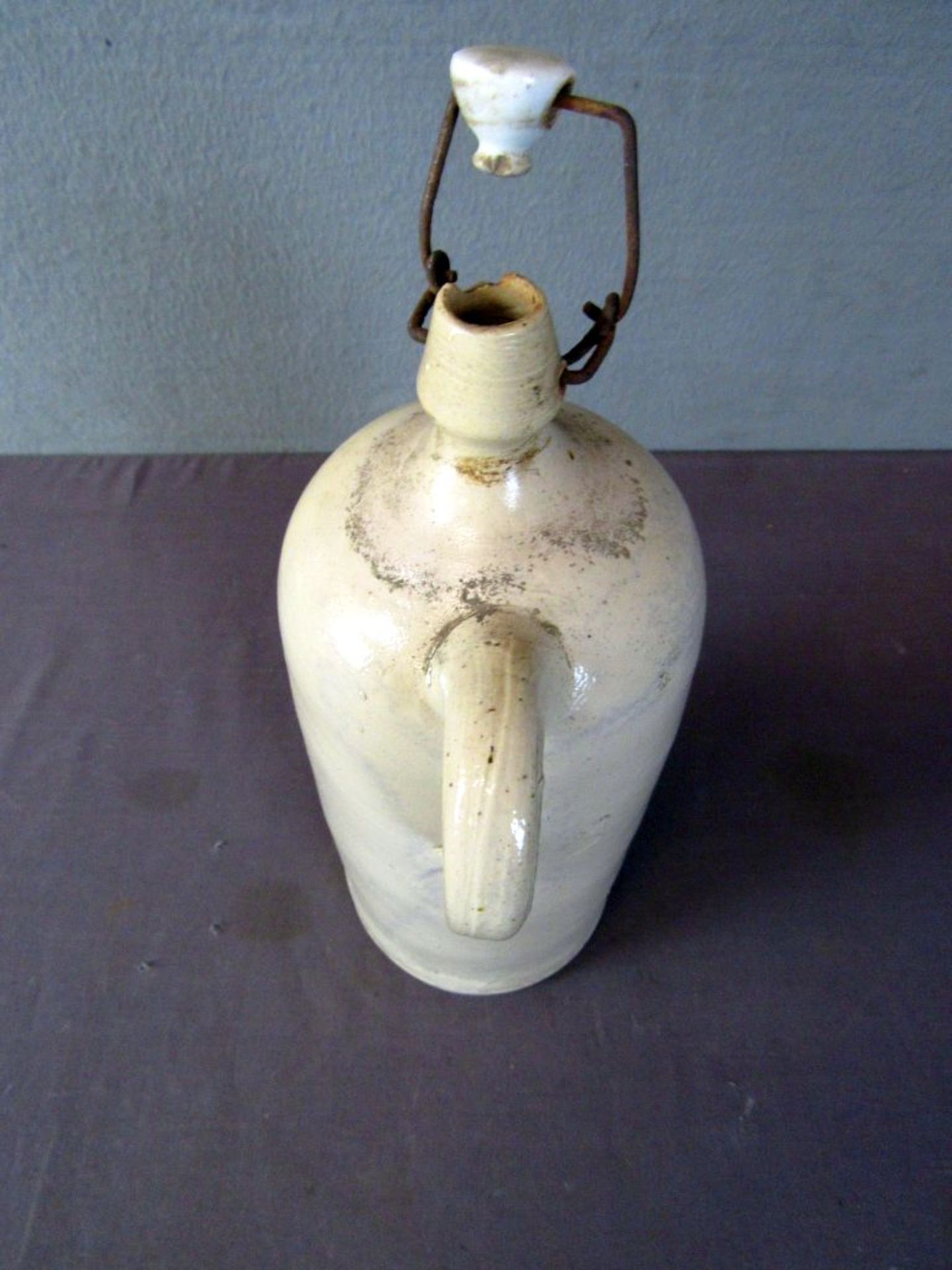 Antike Salzsteinzeugflasche 34cm - Image 4 of 5