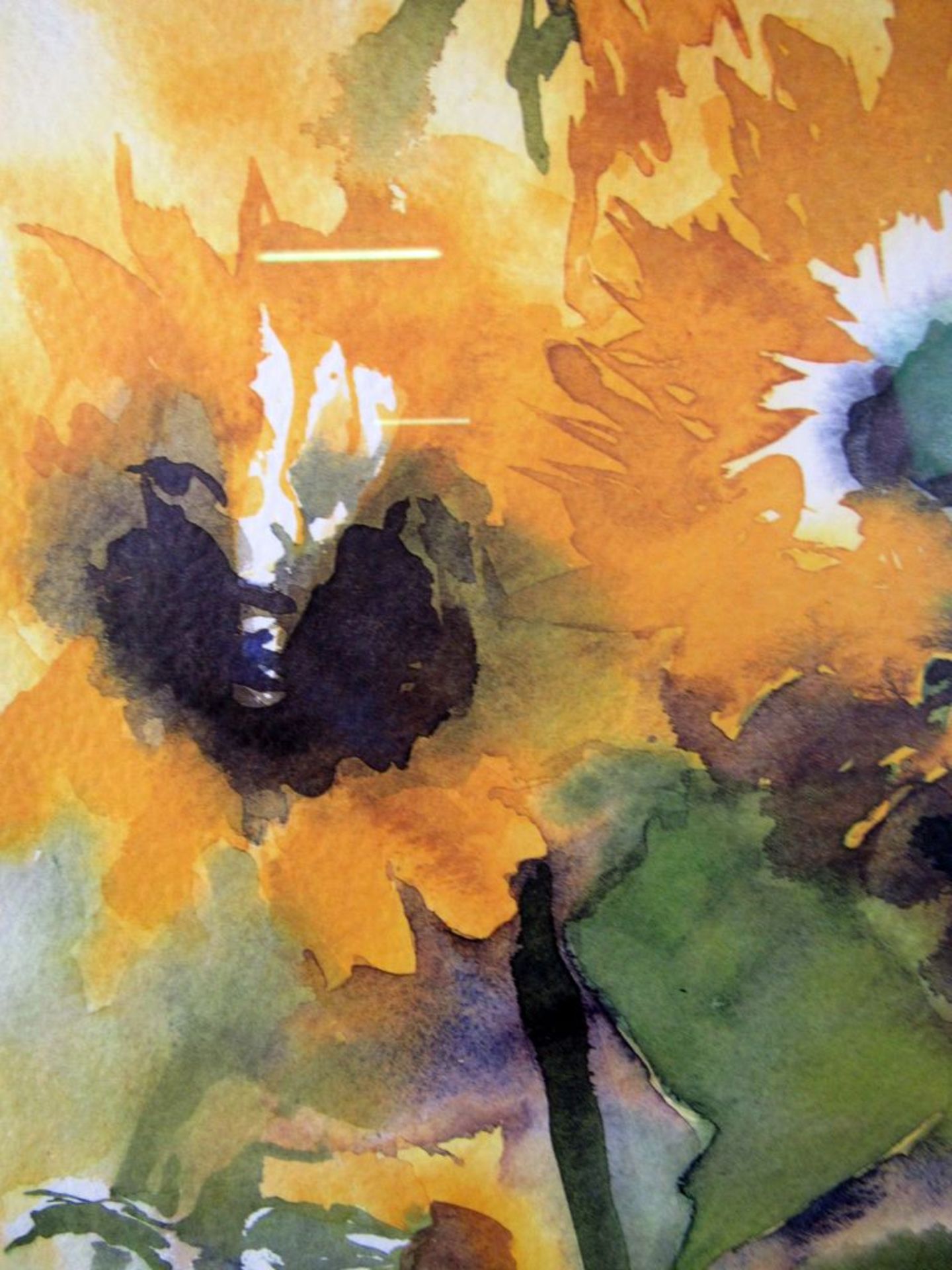 Aquarell Sonnenblumen unleserlich - Bild 4 aus 9