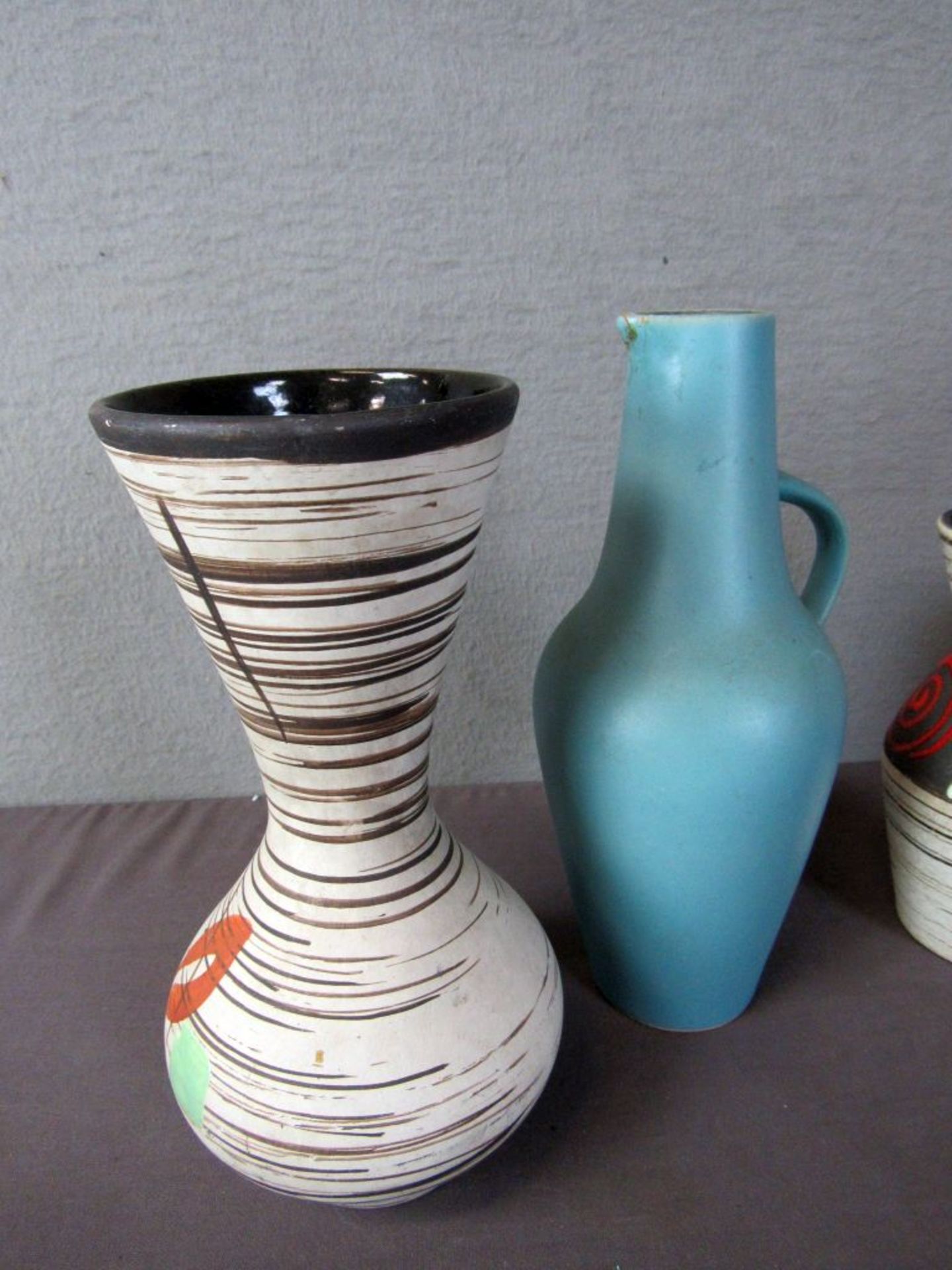 Vier Vasen Keramik 50er Jahre - Image 4 of 6